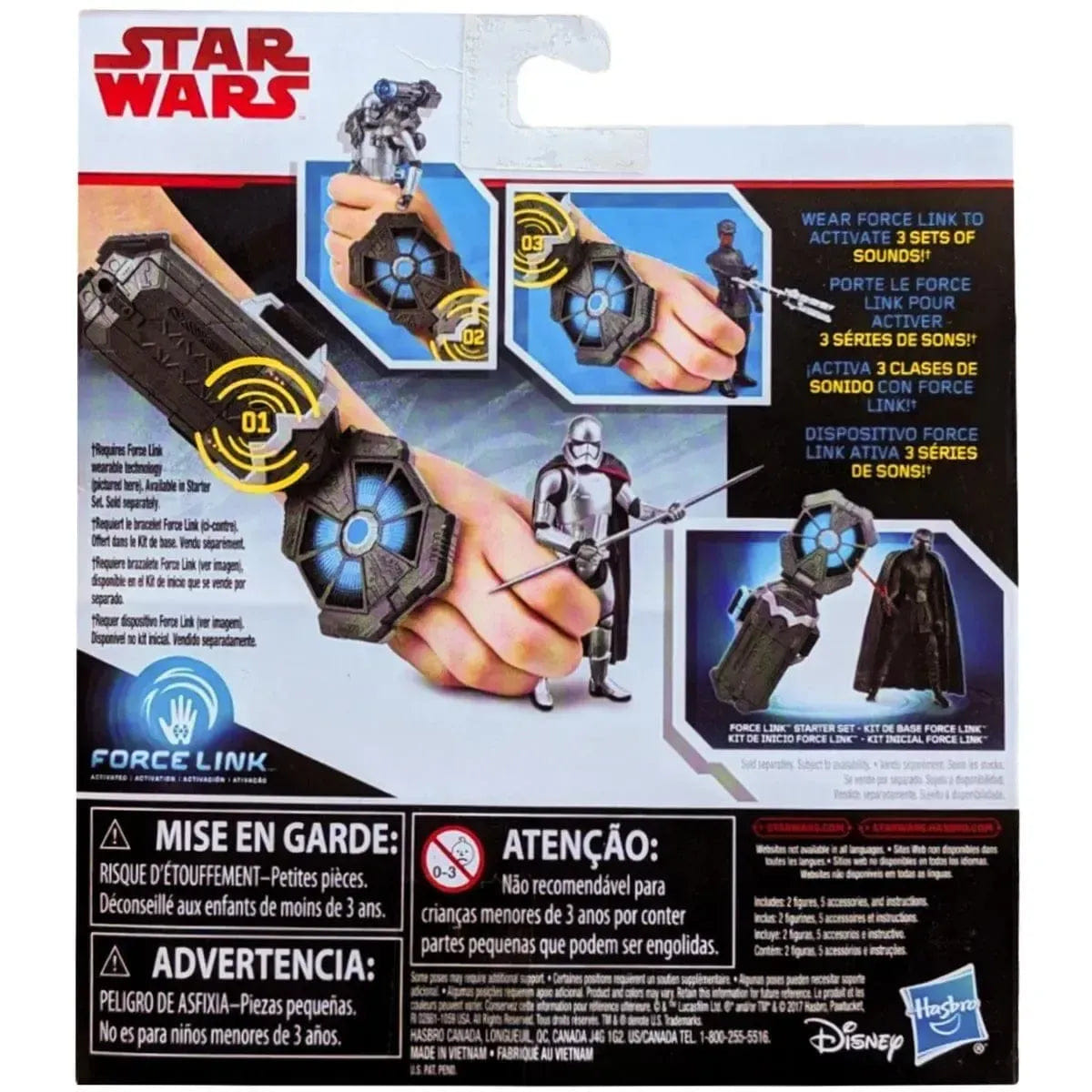 Hasbro Star War - First Order Disguise Finn & Captain Phasma Action Figure Set (3.75") - Hasbro - Force Link Series