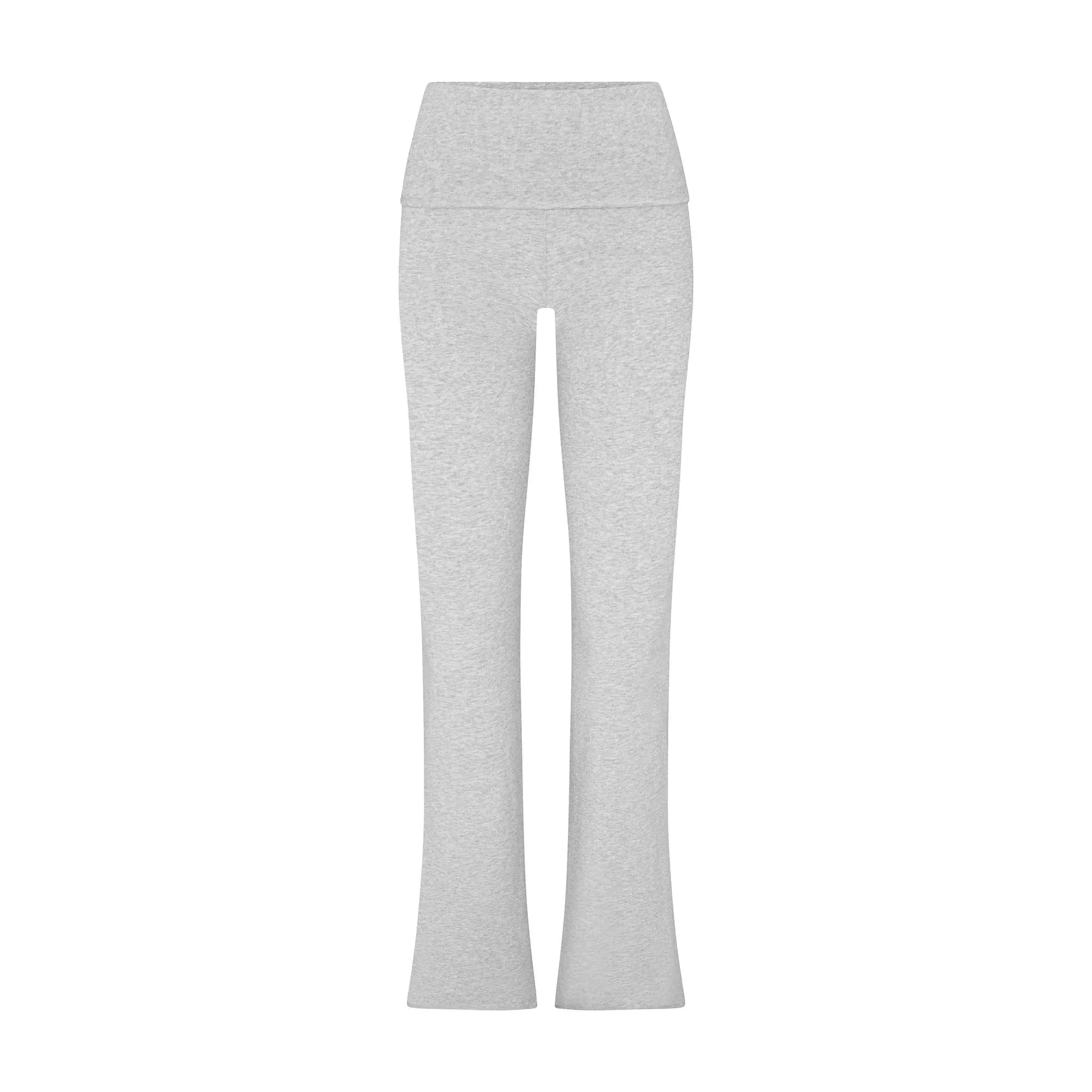 COTTON JERSEY Skims Cotton Jersey Foldover Pant Light Heather Grey