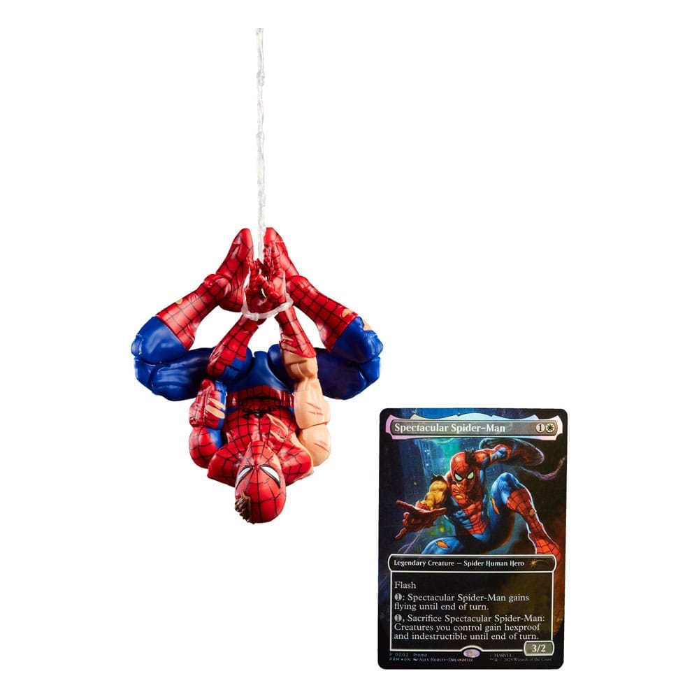 Hasbro Marvel Legends Magic: The Gathering Action Figure Battle - Damaged Spider - Man (plus Exclusive Foil Card) 15 cm