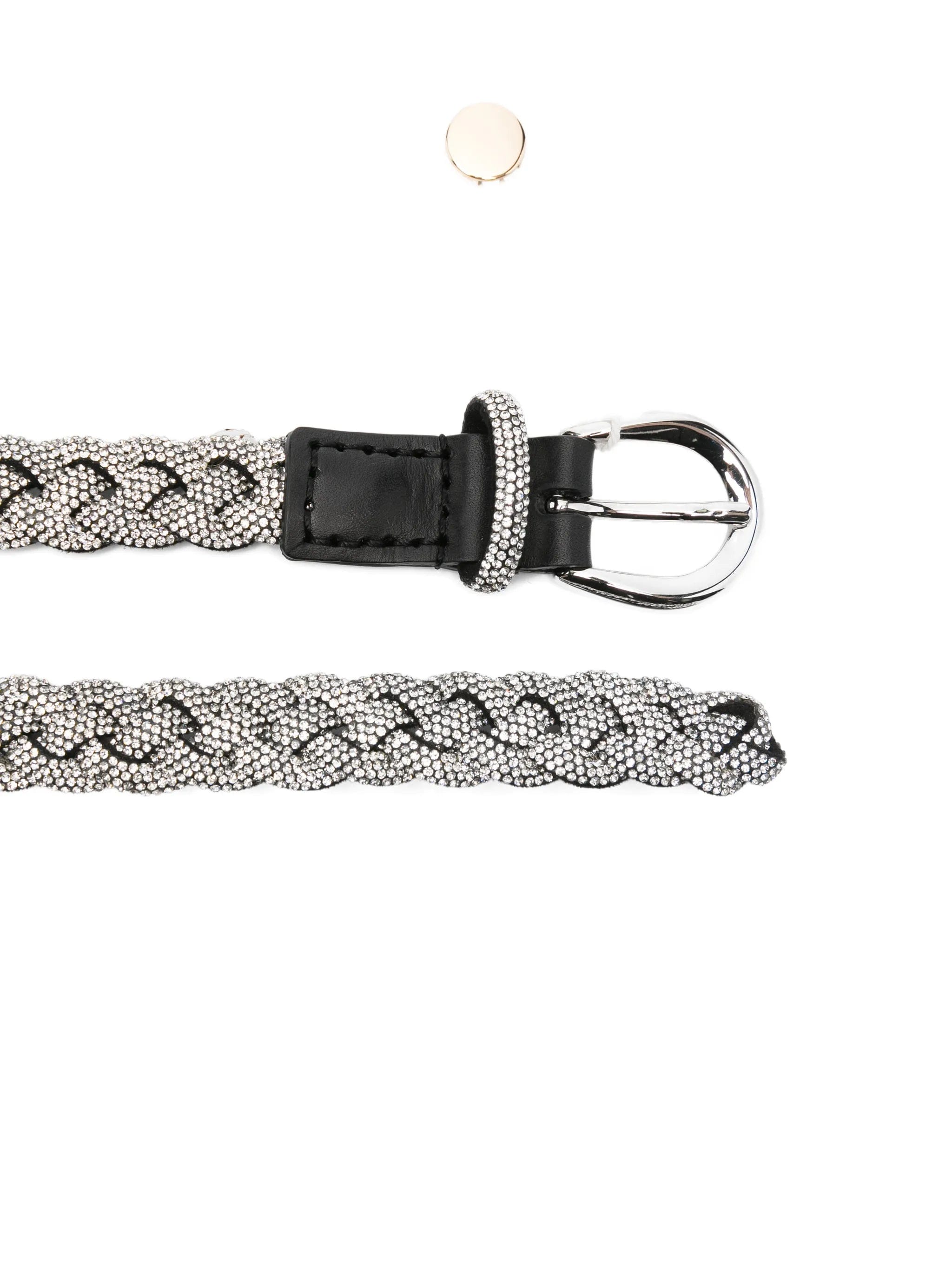 Déhanche Priscilla rhinestone braided belt