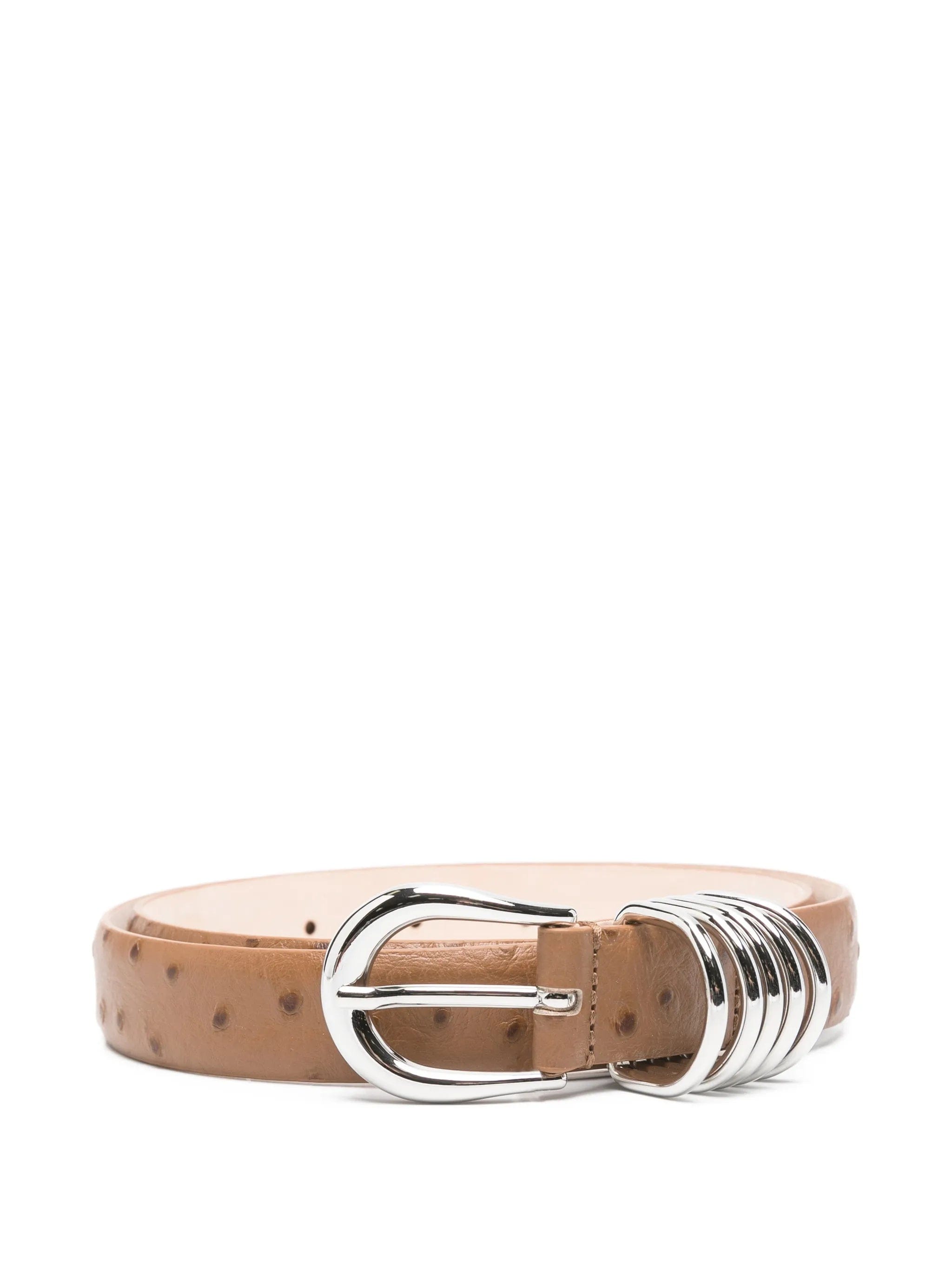 Déhanche hollyhock ostrich - embossed belt