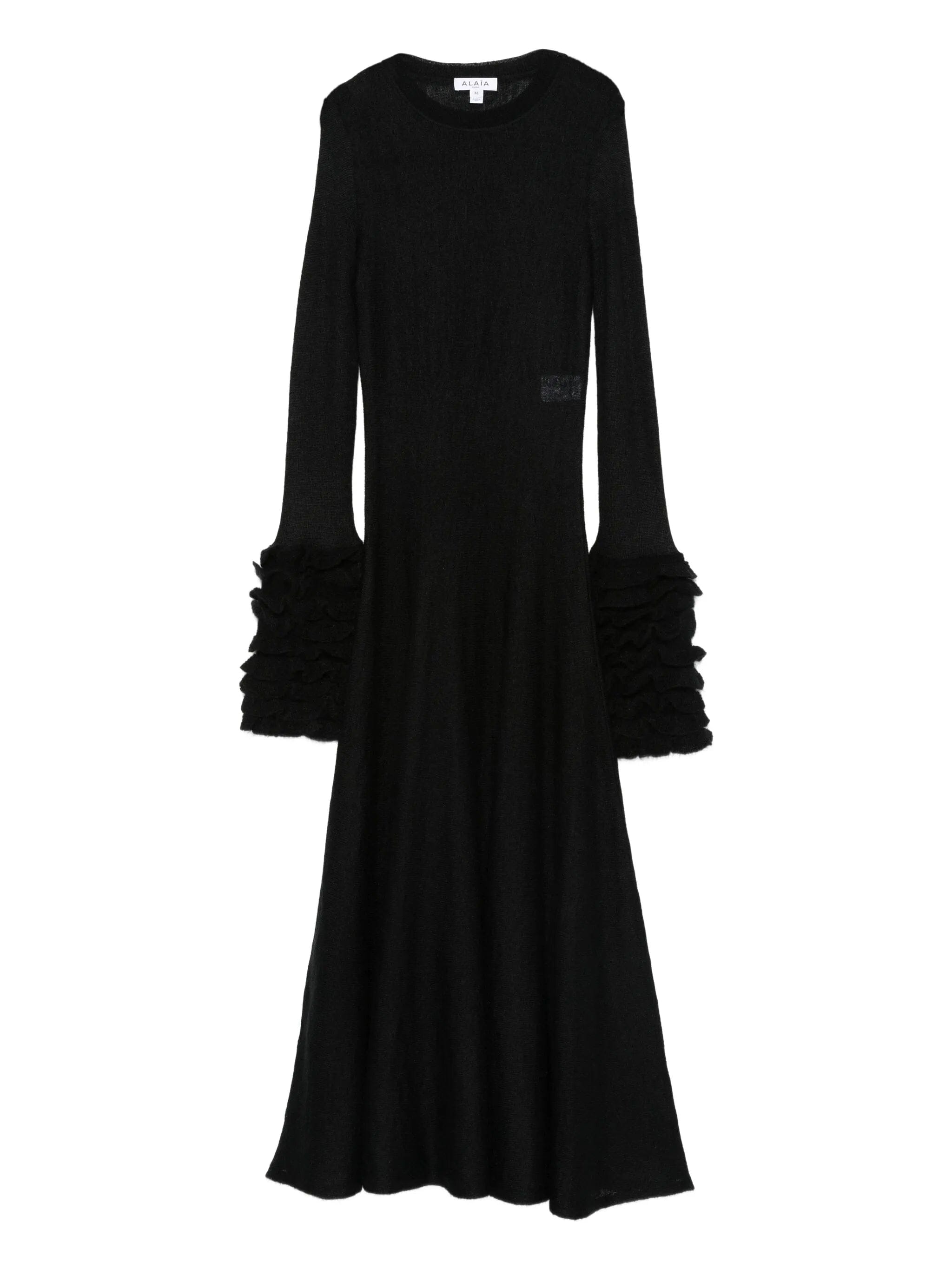 Alaïa frills midi dress