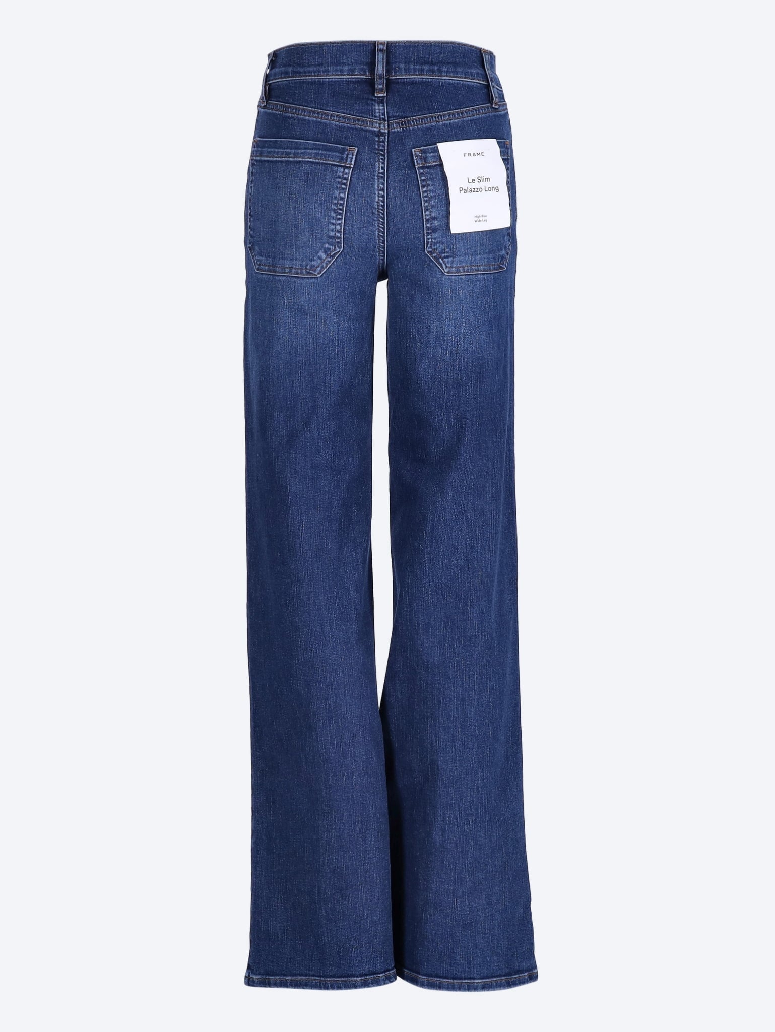 FRAME Le slim palazzo long modernist denim fashion pants