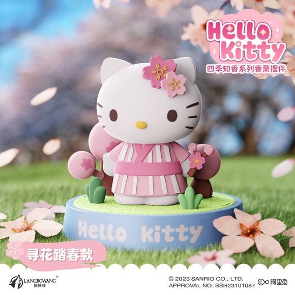 Langbowang Sanrio Hello Kitty Four Seasons Aromatherapy Fragrance Series Figure - Spring