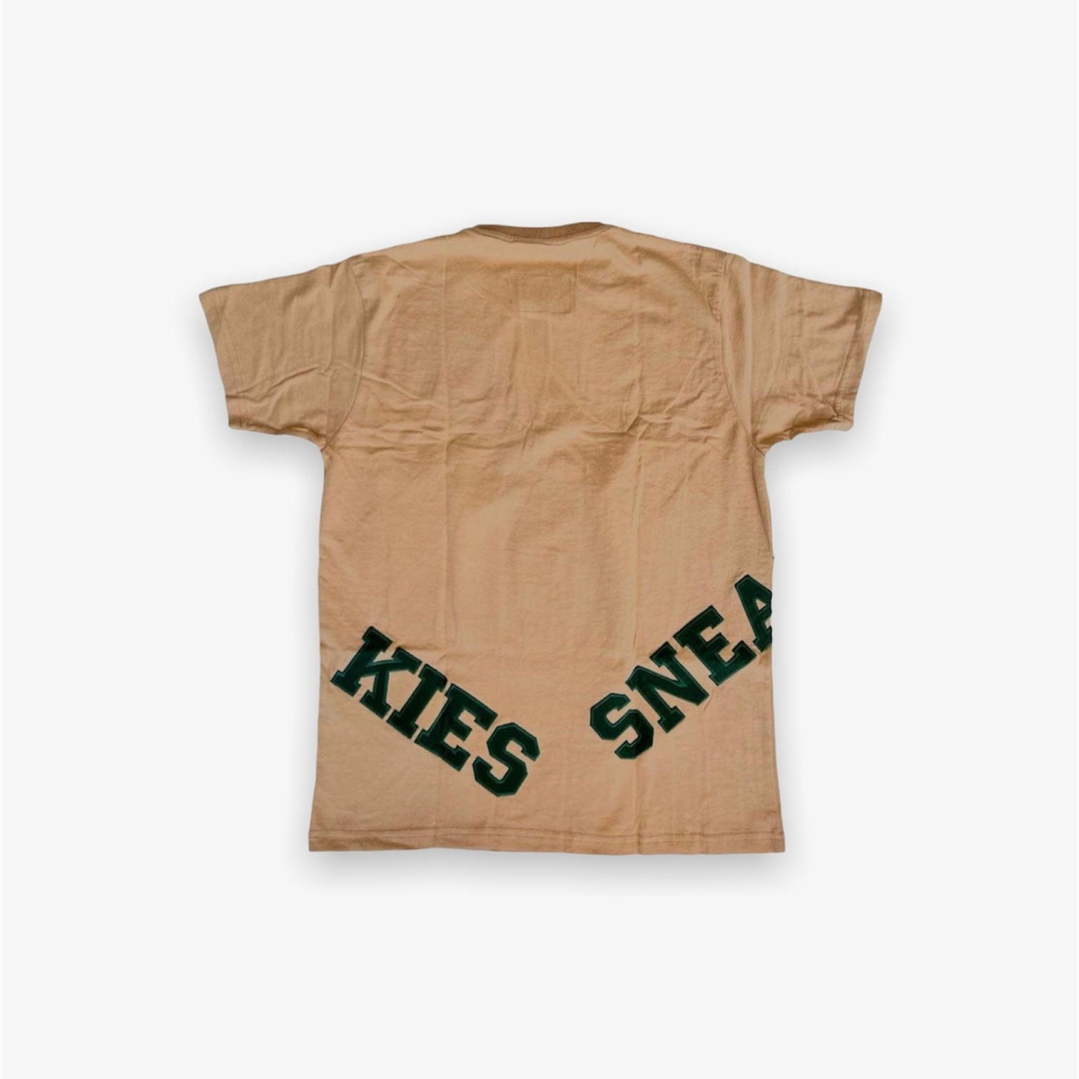 Logo Sneaker Junkies Big Logo T-Shirt Tan green