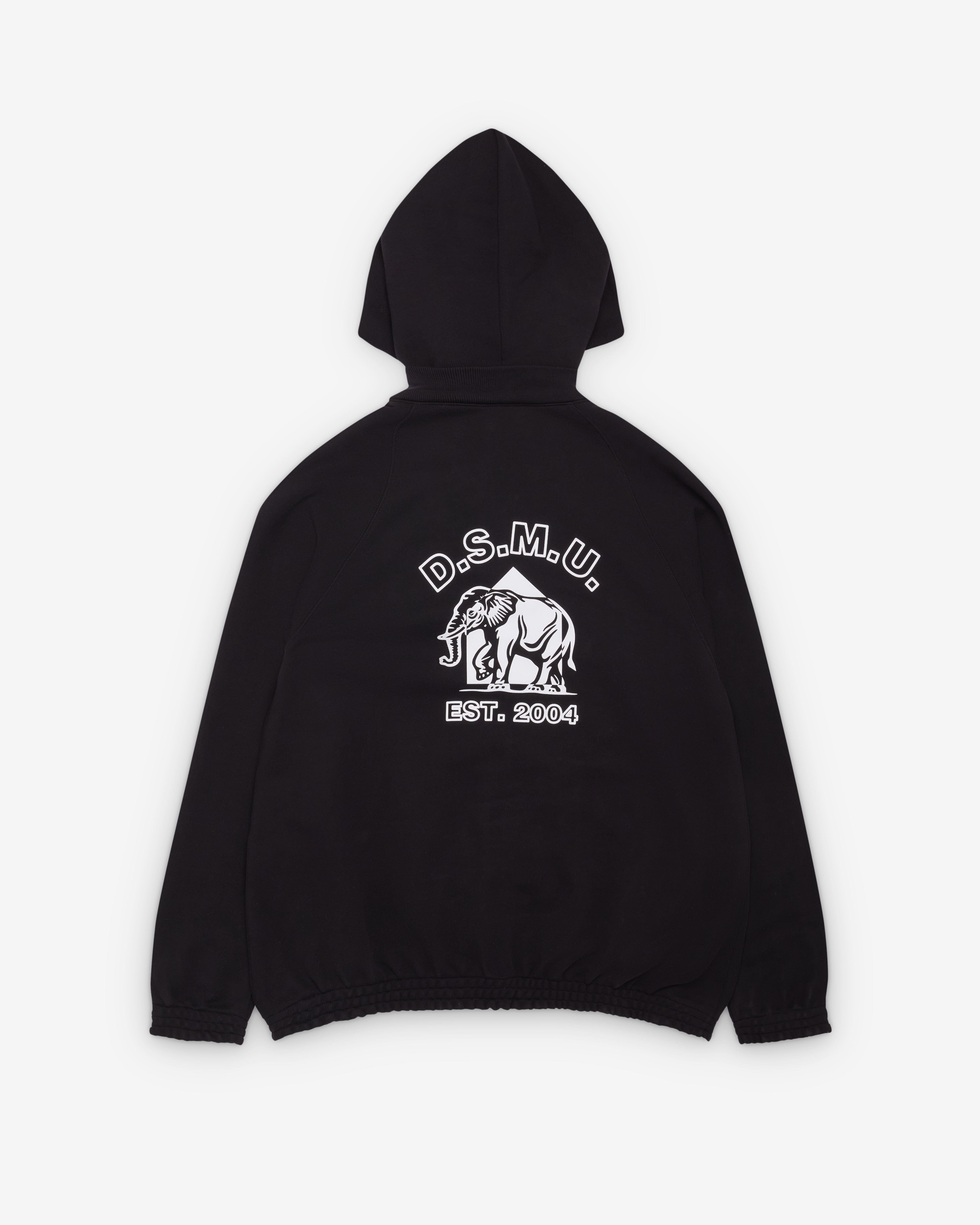 Back DSM Kei Ninomiya - Zipped Hoodie Cotton Back Pile Knit - (Black)