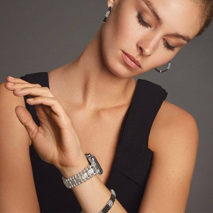 Lagos Smart Caviar Sterling Silver Watch Bracelet 38 - 45 mm - 12 - 90001 - 7