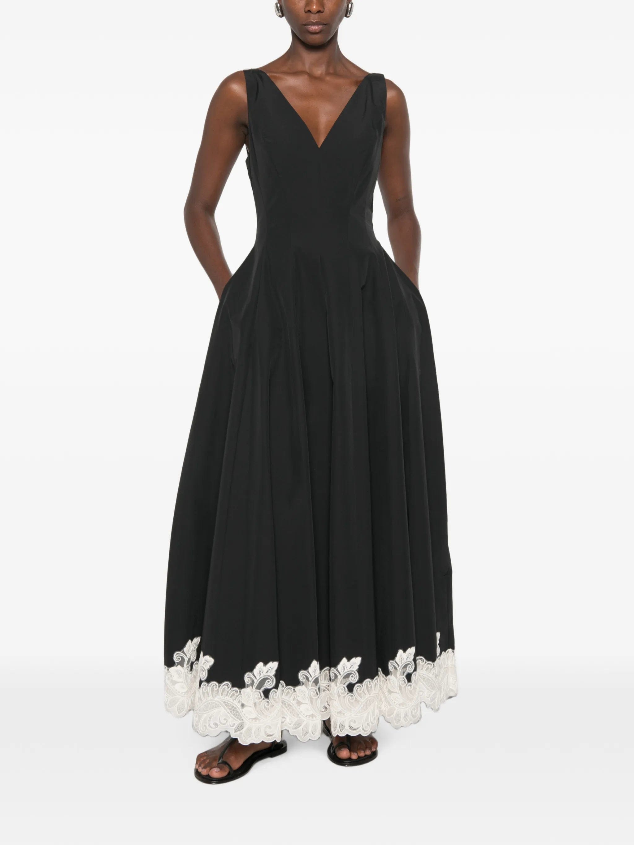 Simkhai Mira lace - trim midi dress
