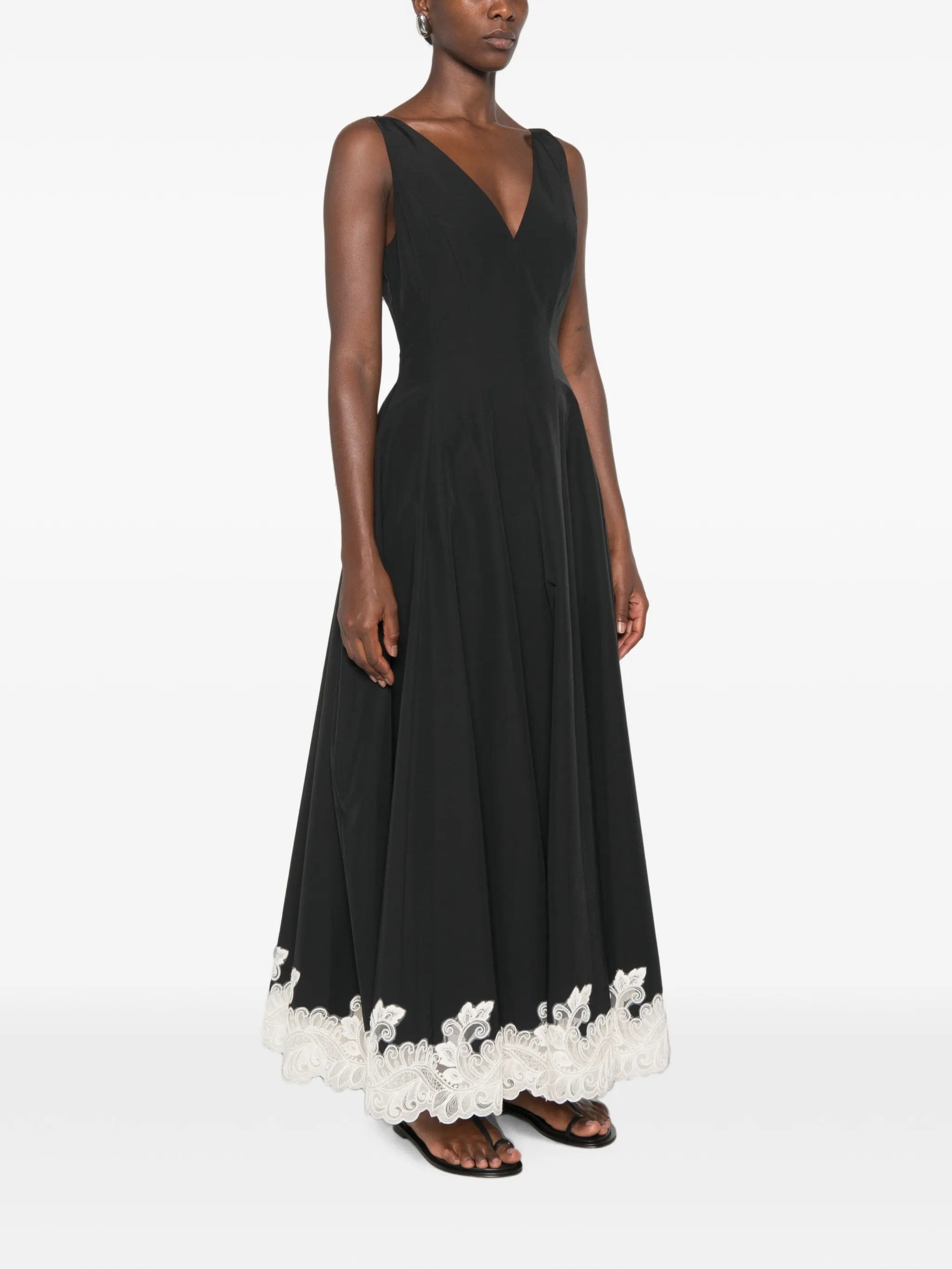 Simkhai Mira lace - trim midi dress