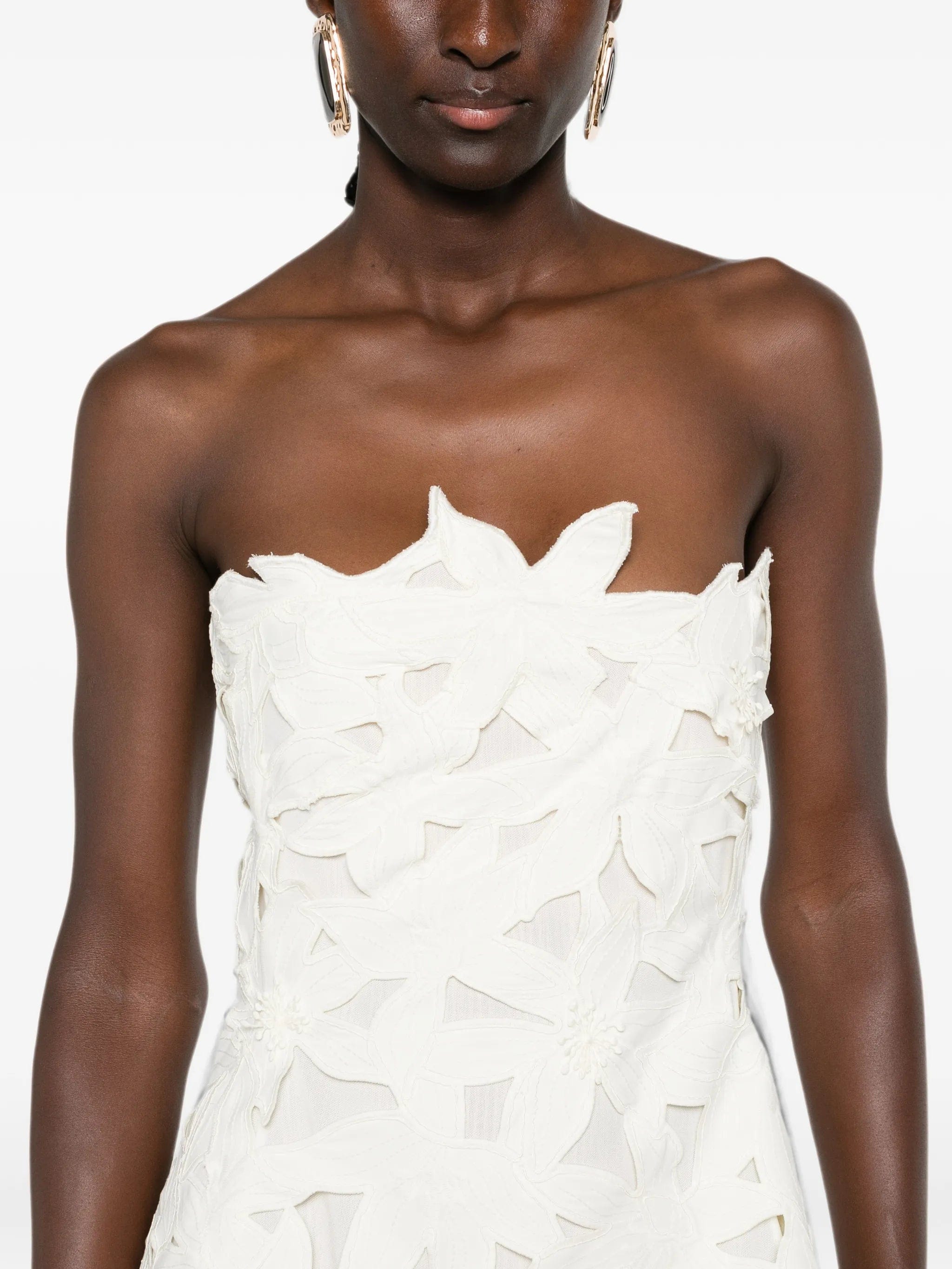 Simkhai floral - appliqué mini dress