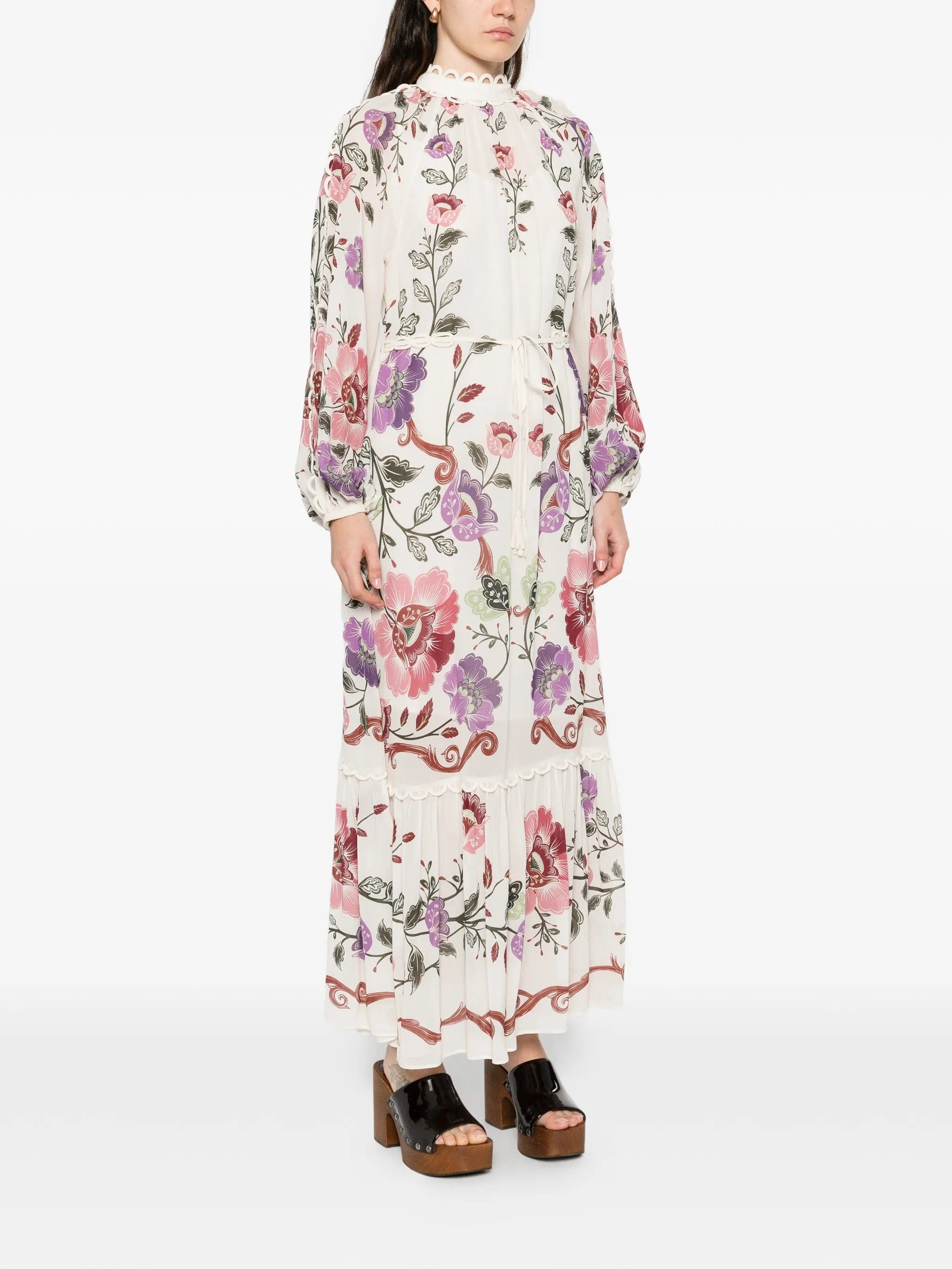 FARM Rio maxi Cream Rococo Flowers dress