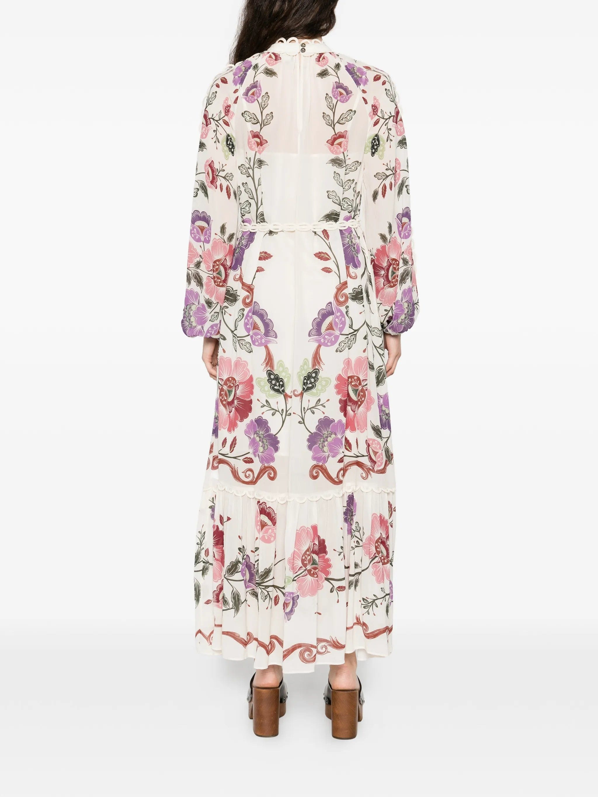 FARM Rio maxi Cream Rococo Flowers dress