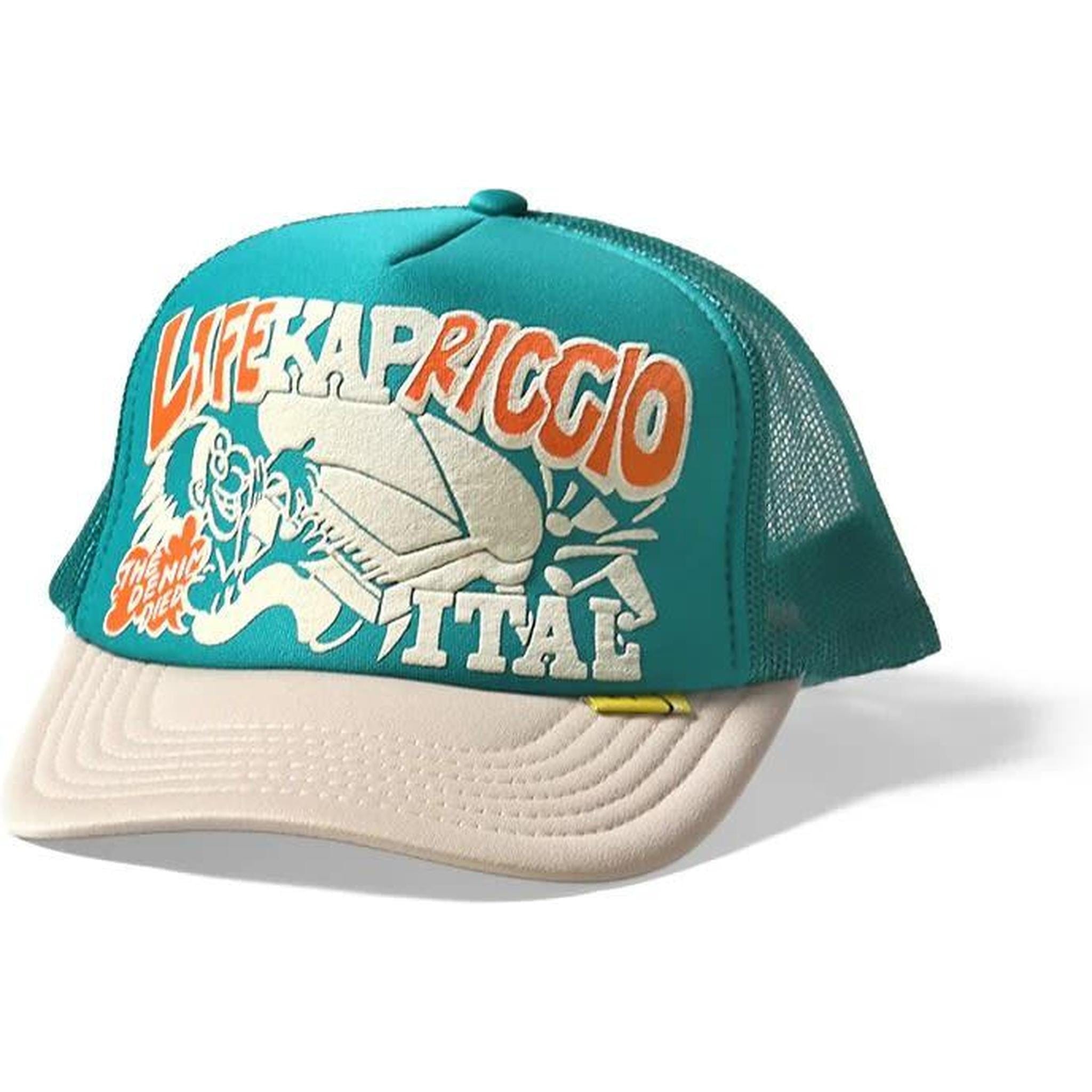 Kapital Life Kapriccio Trucker Hat Turquoise