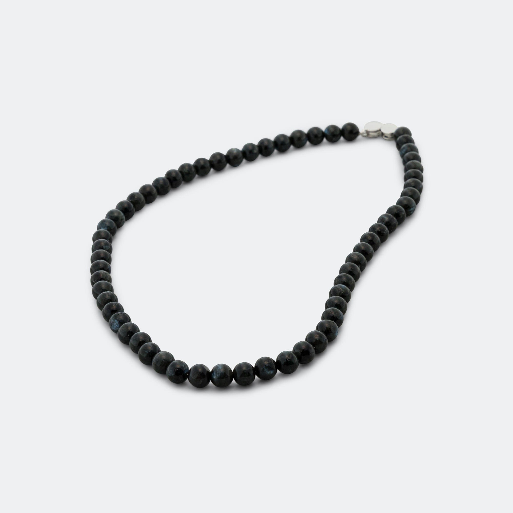 Tom Wood Cove Necklace - Black Larvikite/925 Silver