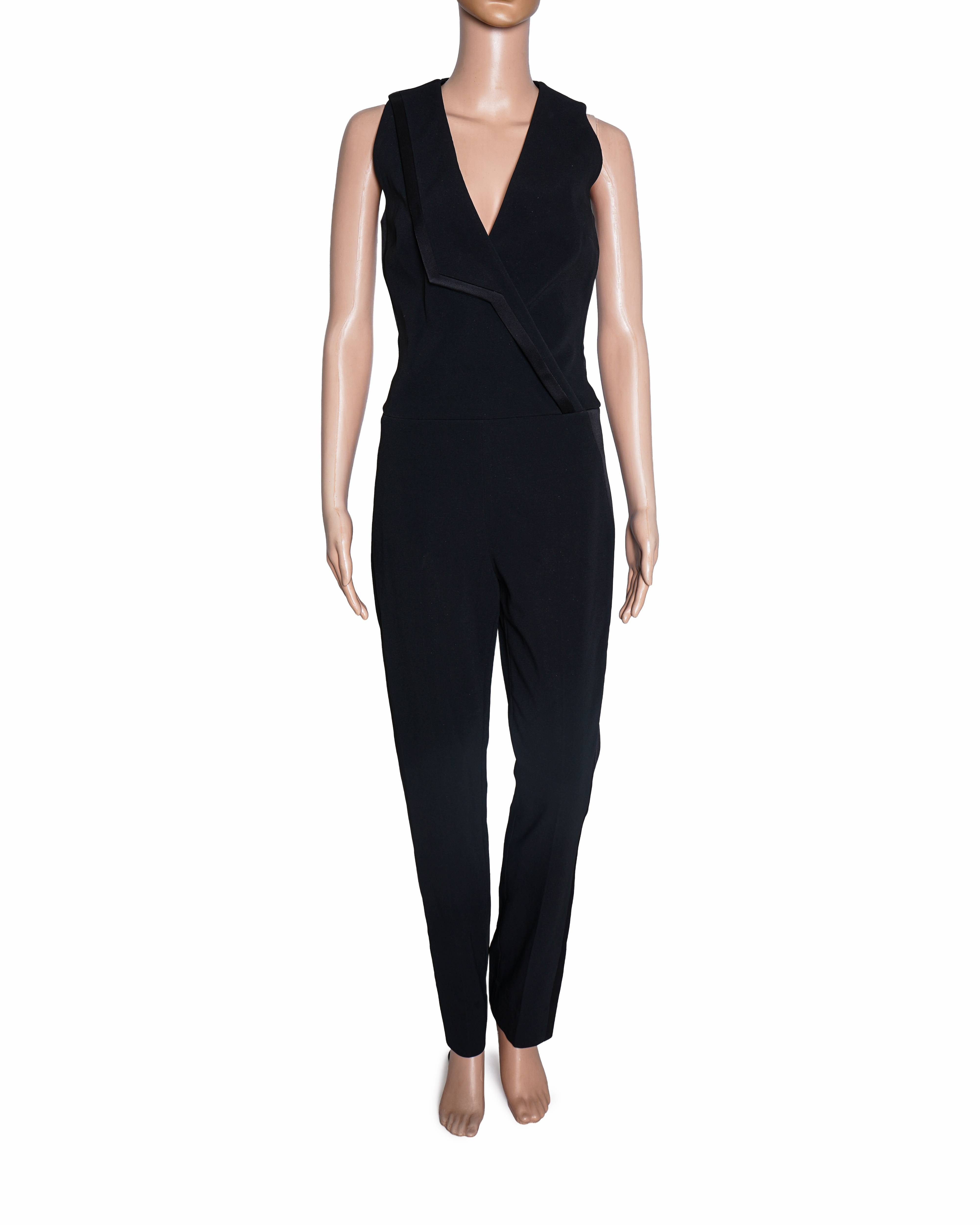 Mugler Tuxedo - Inspired Sleeveless Jumpsuit