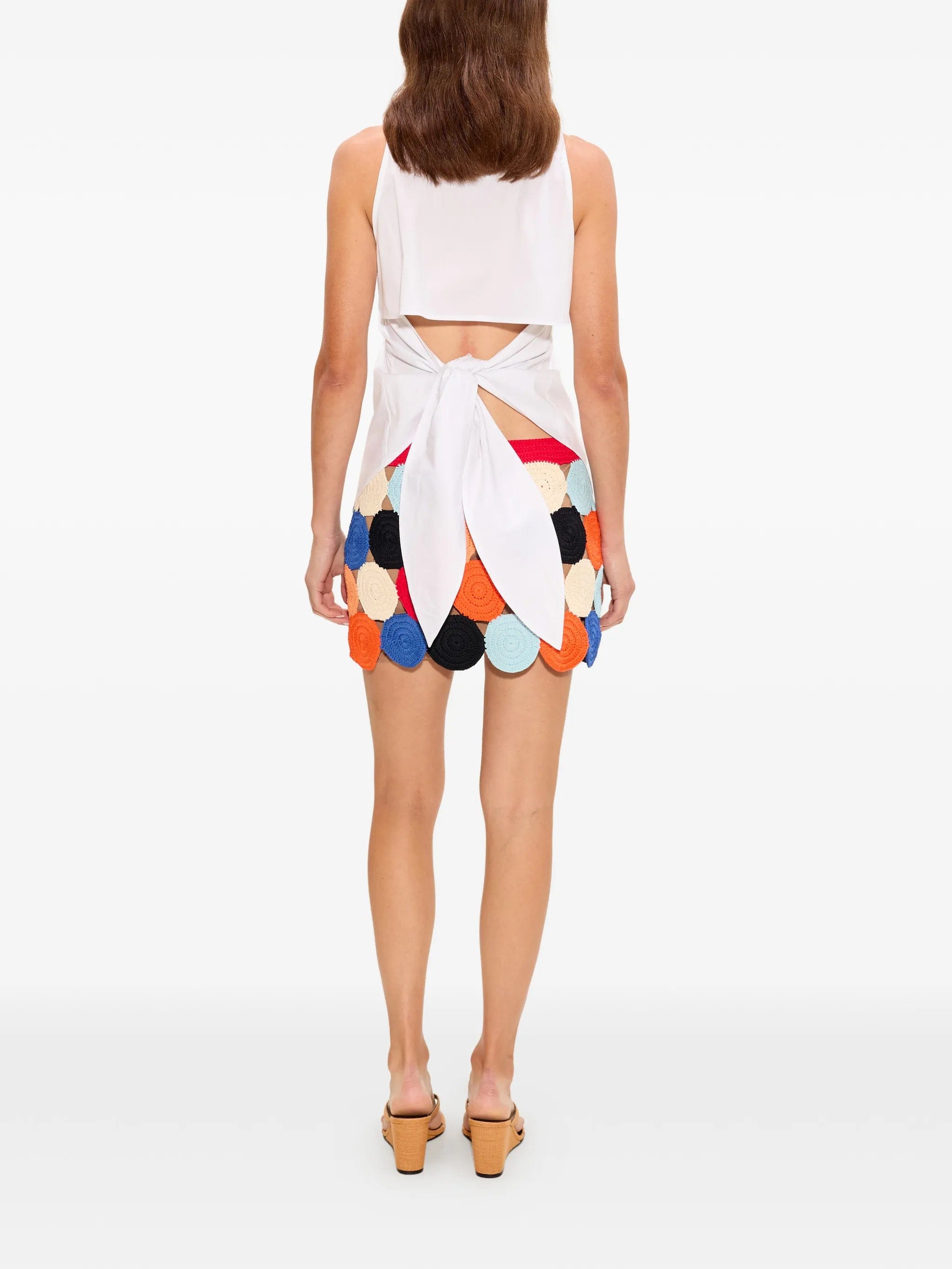 Simon Miller Beep Beep crochet - knit low - rise mini skirt