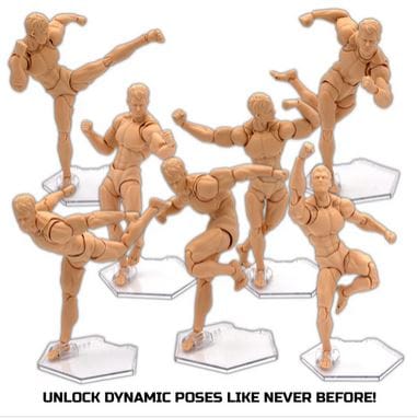 Bandai Peg Free Footstands Clear Stand 9 pack