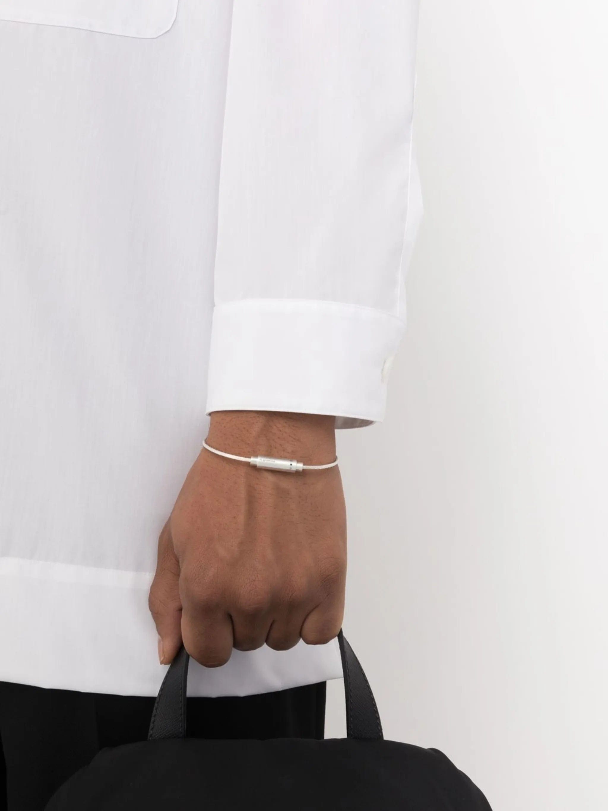 Le Gramme 9 g cable triptych bracelet