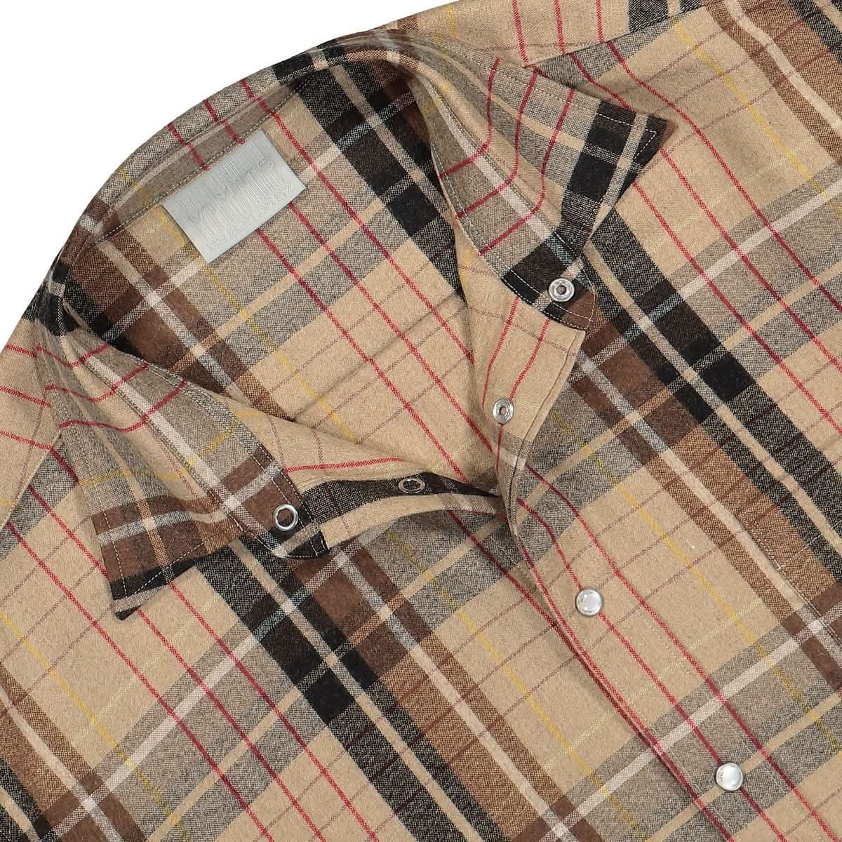 Vtmnts Small / Big Barcode Flannel Shirt