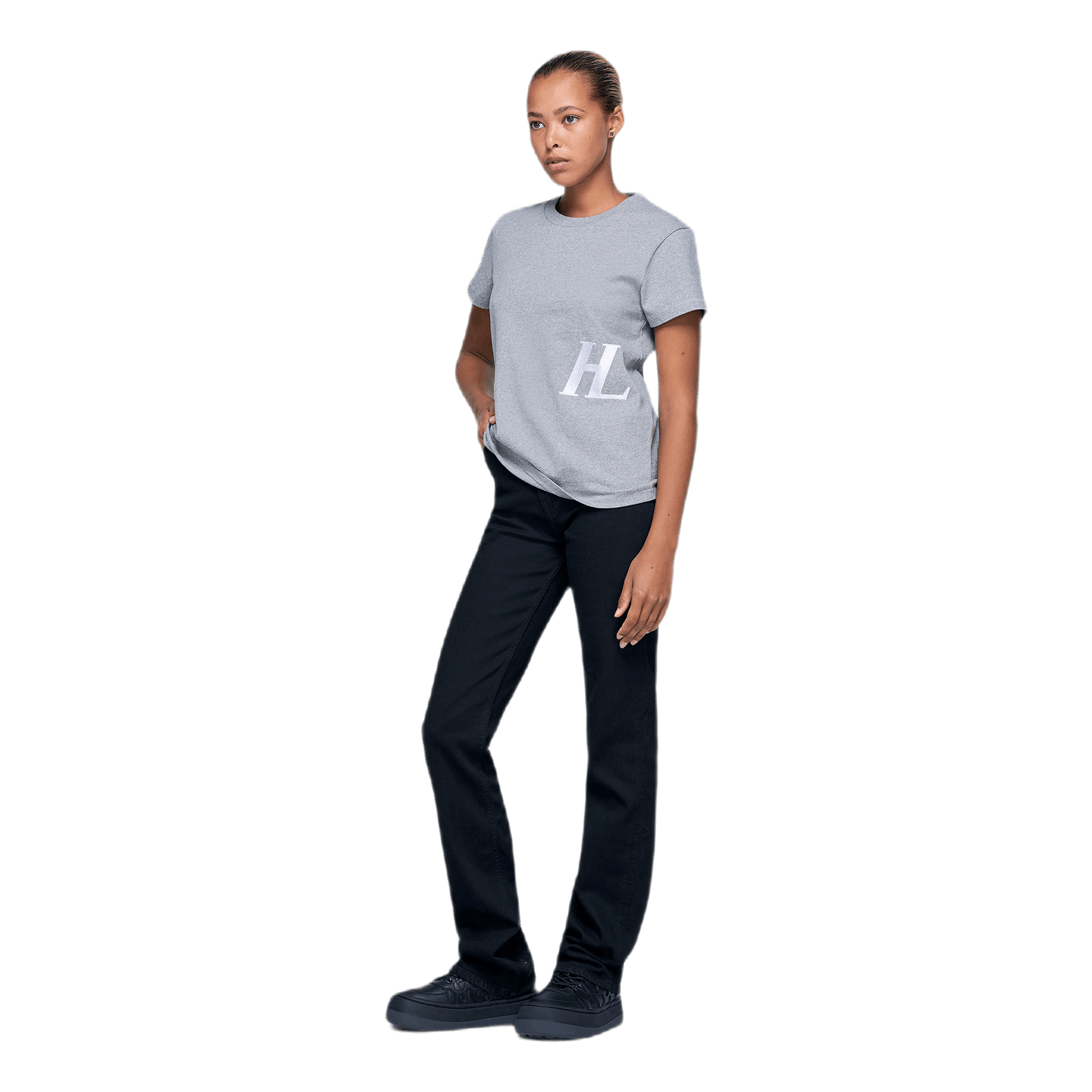 Helmut Lang Femme Little T-Shirt Gray