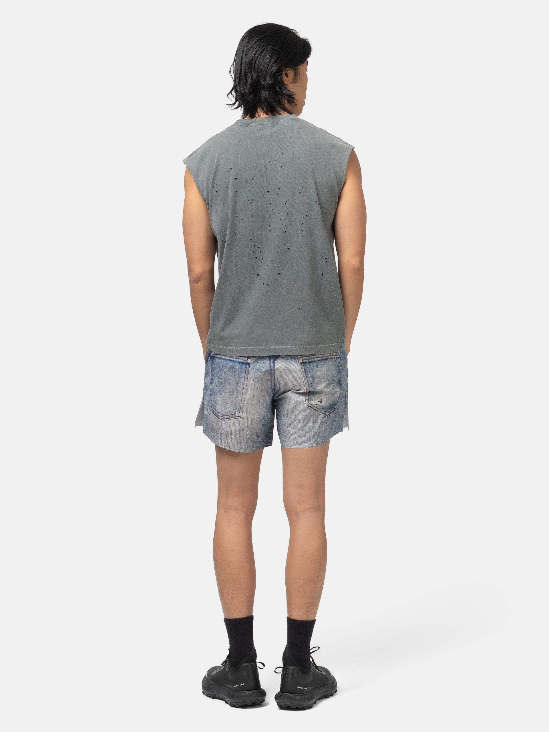 Satisfy MothTech™ Muscle T-Shirt #1 Faded Black