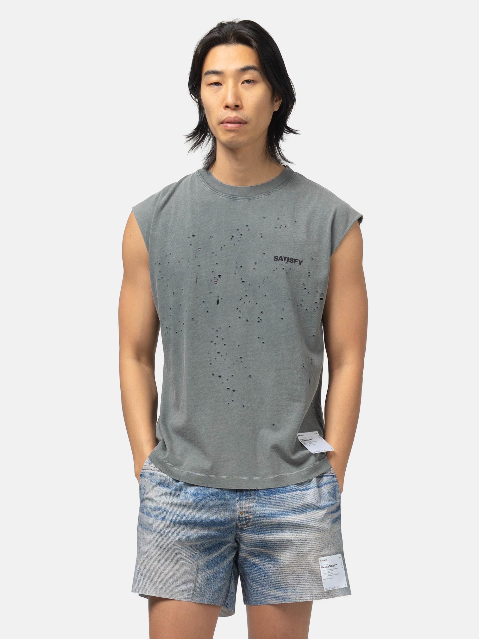 Satisfy MothTech™ Muscle T-Shirt #1 Faded Black
