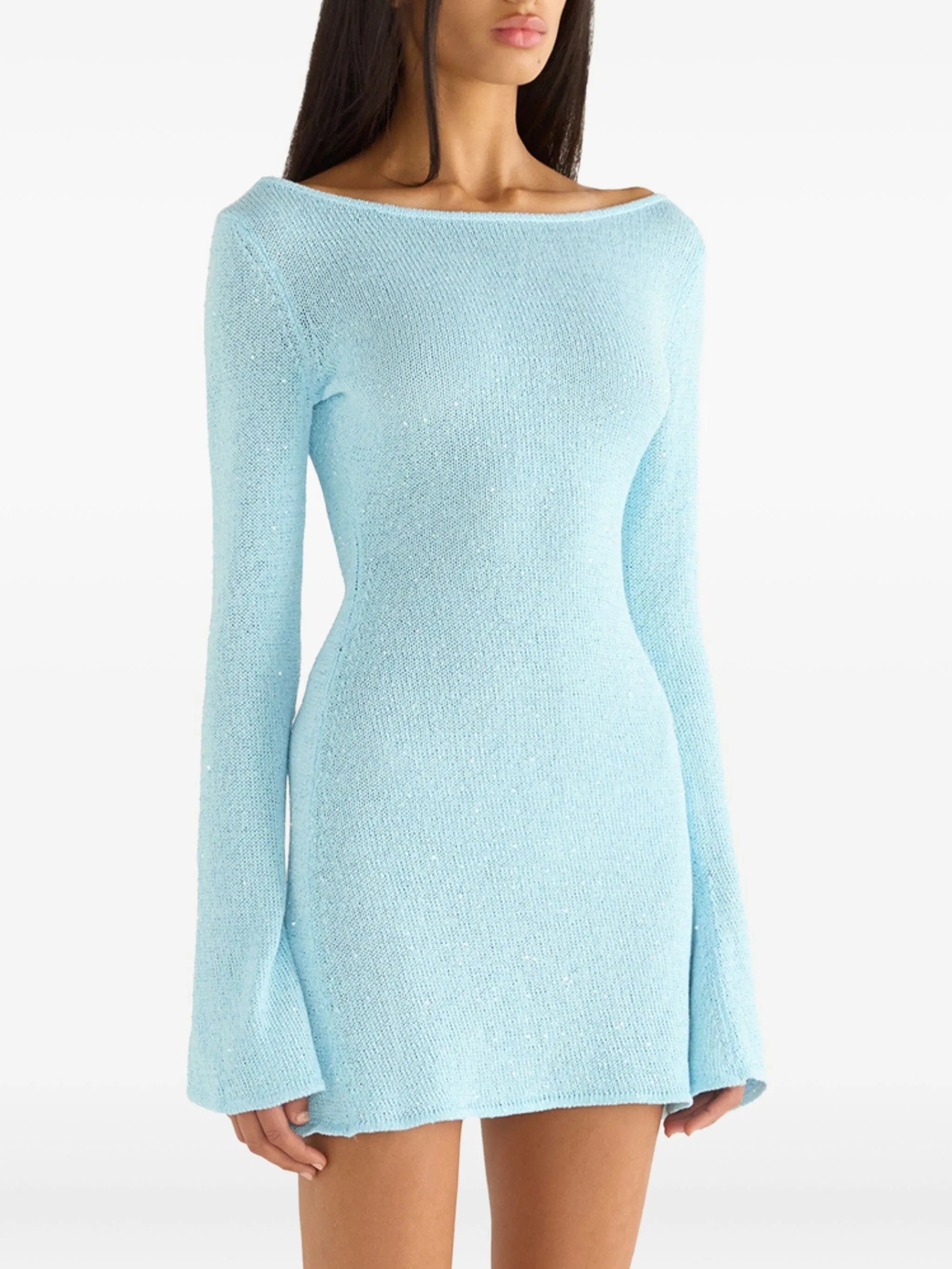 Asta Resort Maya long - sleeve mini dress
