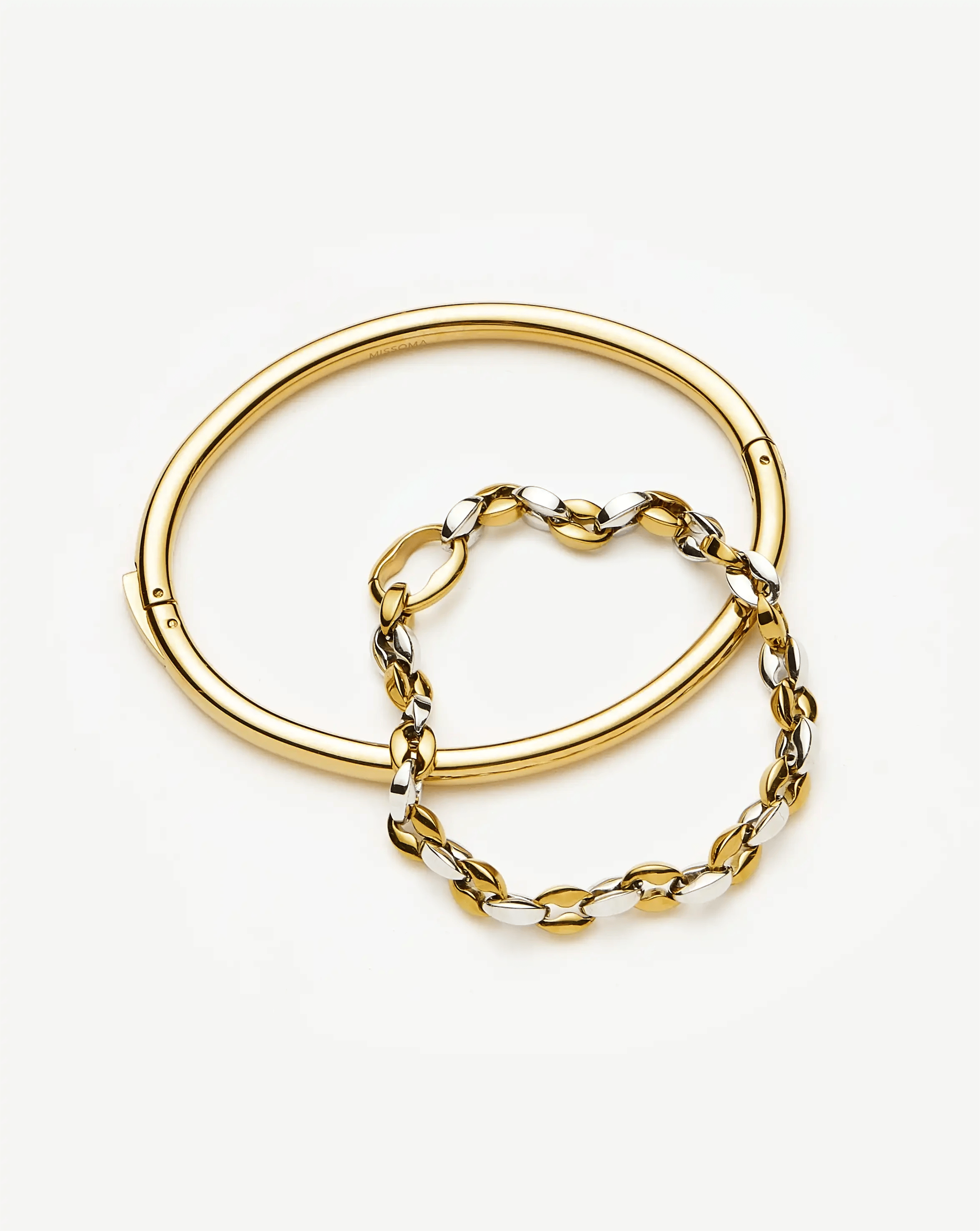 Missoma The Mix it Up Bracelet Set | Mixed Metal