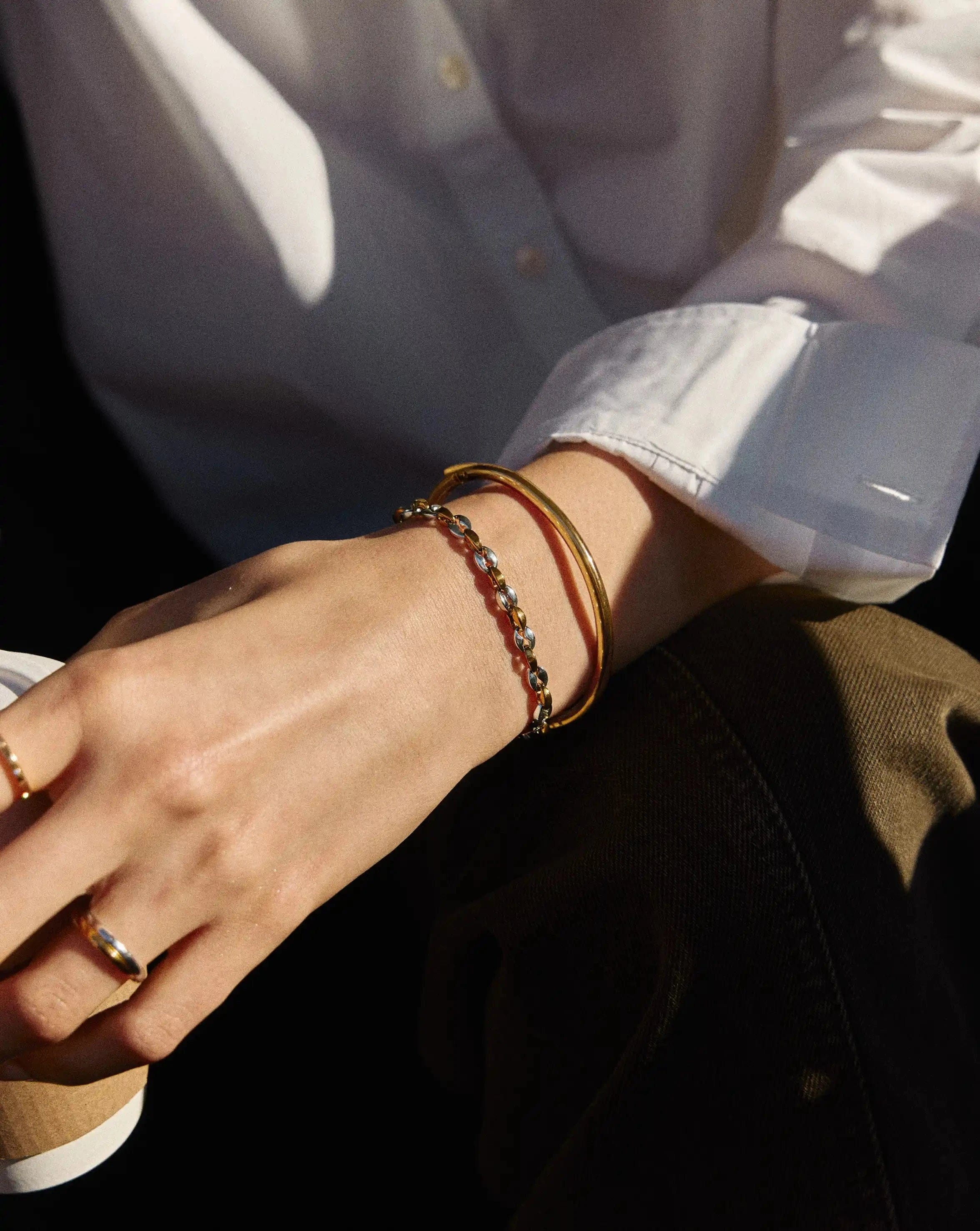 Missoma The Mix it Up Bracelet Set | Mixed Metal