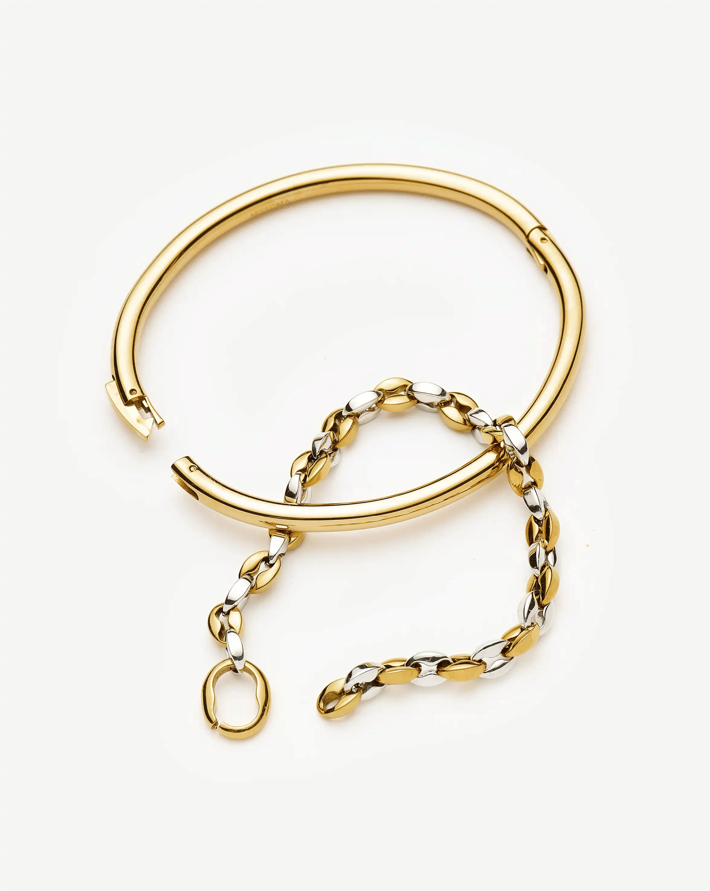 Missoma The Mix it Up Bracelet Set | Mixed Metal