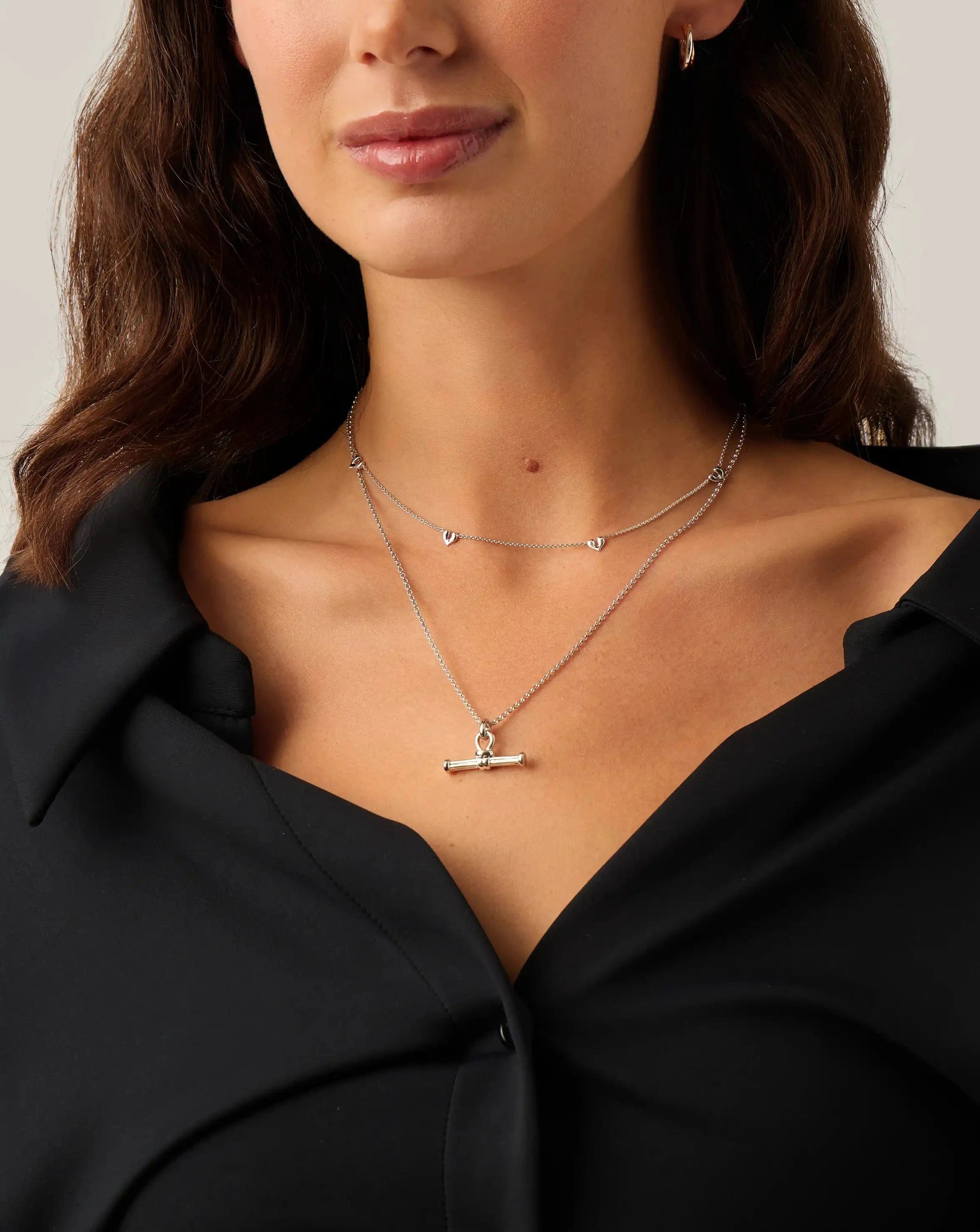 Missoma Molten Heart Mini Charm Choker | Sterling Silver