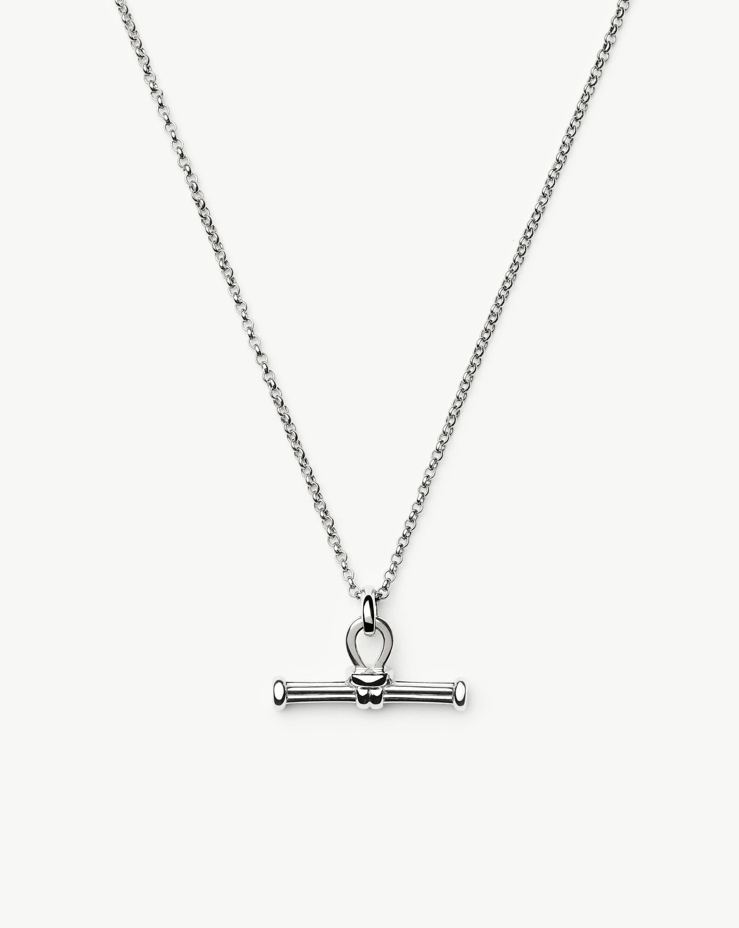 Missoma Ridge T - Bar Chain Necklace | Silver Plated