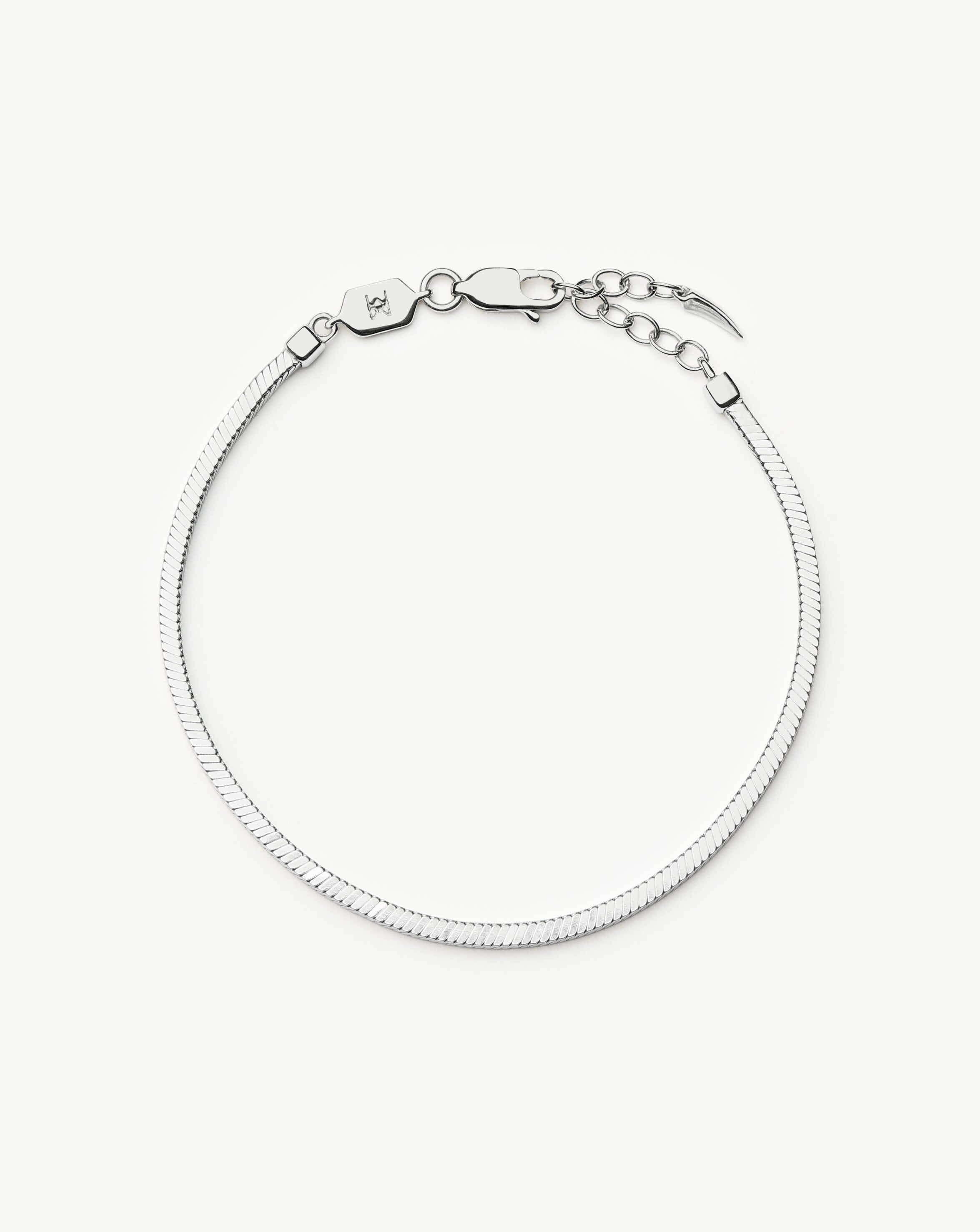 Missoma Lucy Williams Square Snake Chain Bracelet