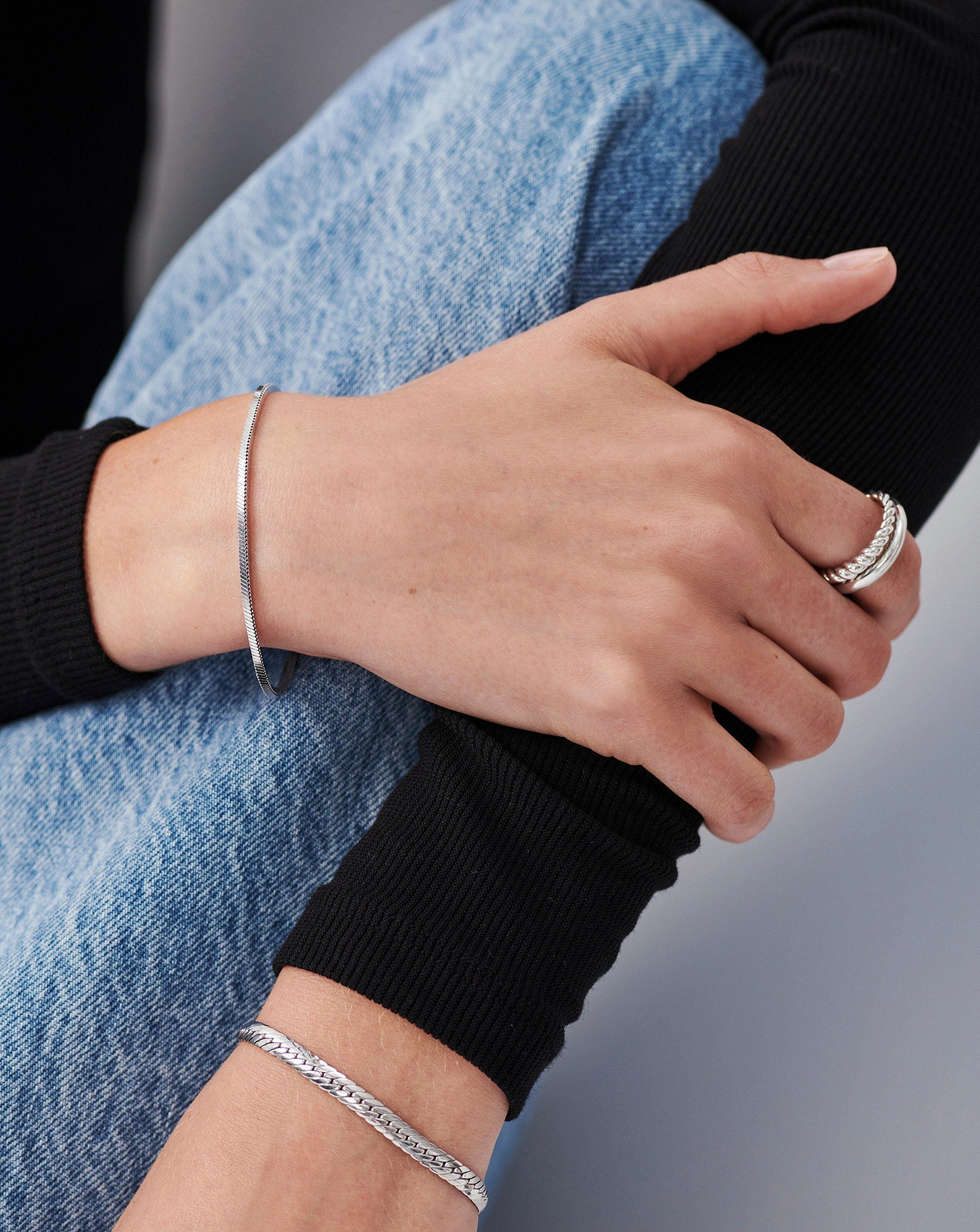 Missoma Lucy Williams Square Snake Chain Bracelet