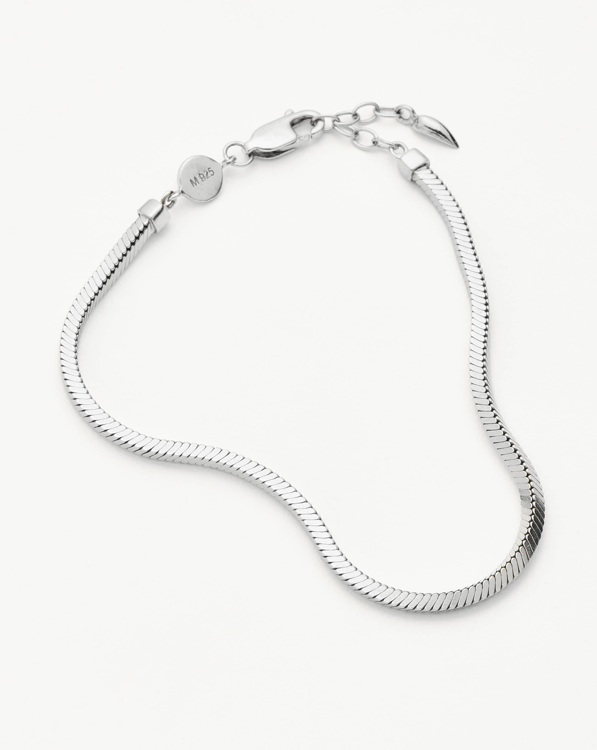 Missoma Lucy Williams Square Snake Chain Bracelet