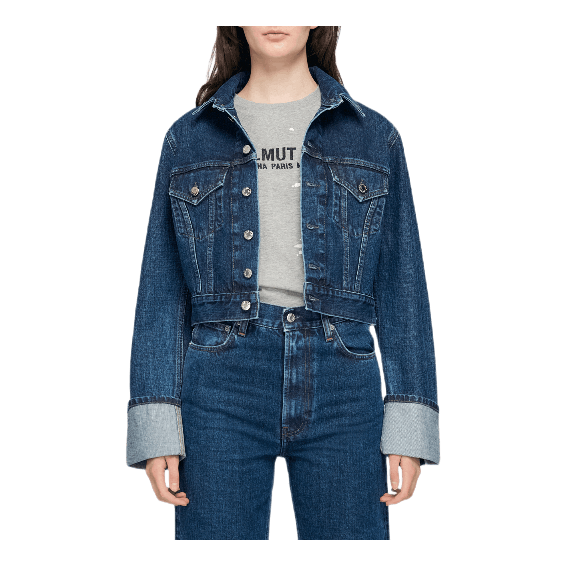 Helmut Lang Fem Hi Straight Jeans Black