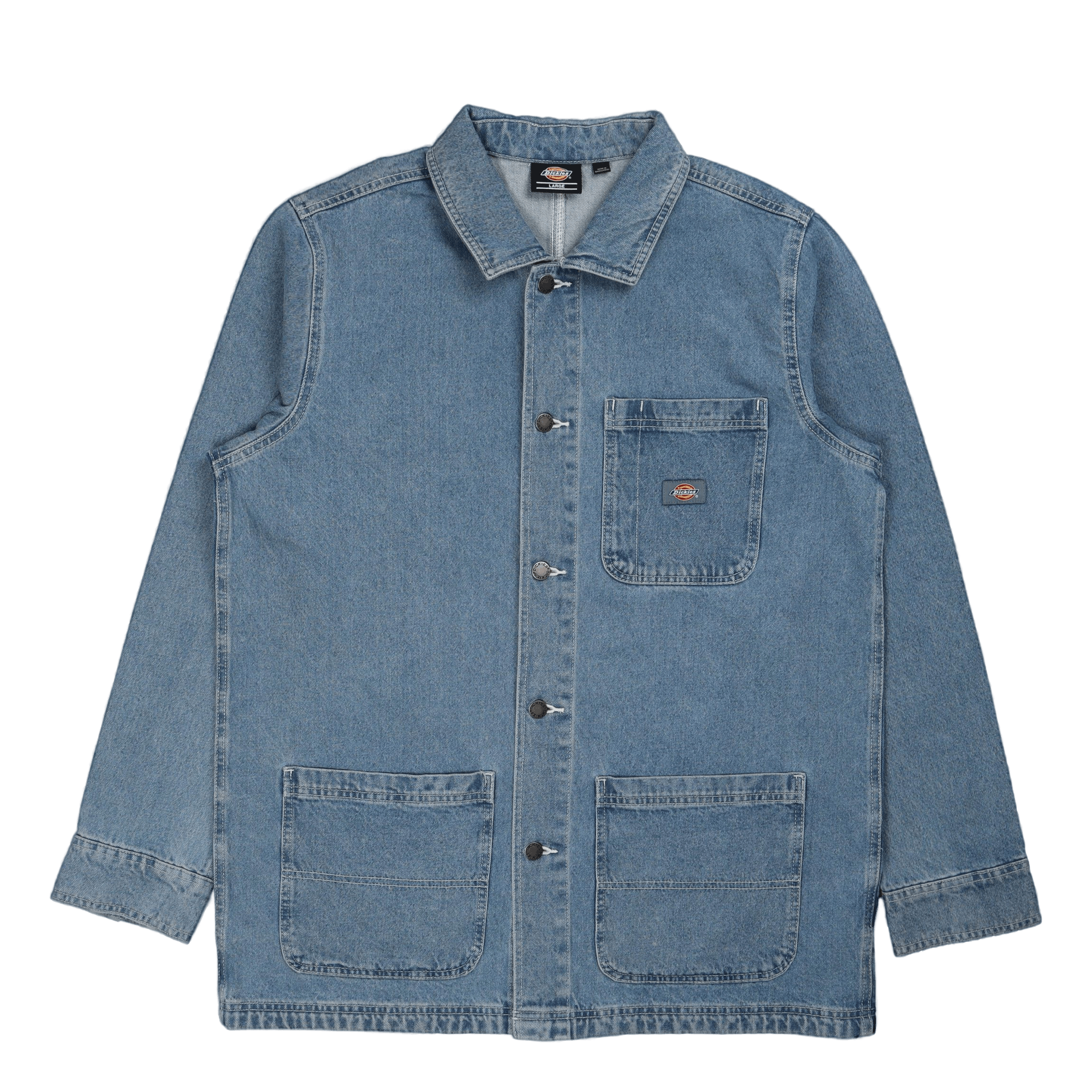Dickies Denim Chore Coat Light Wash