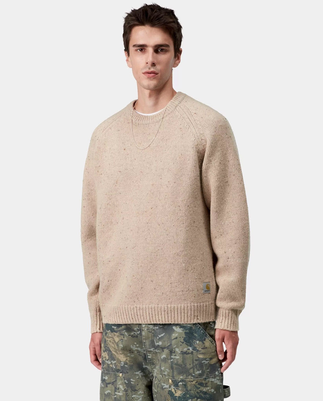 Carhartt WIP - Anglistic Sweater - Speckled Fleur De Sel