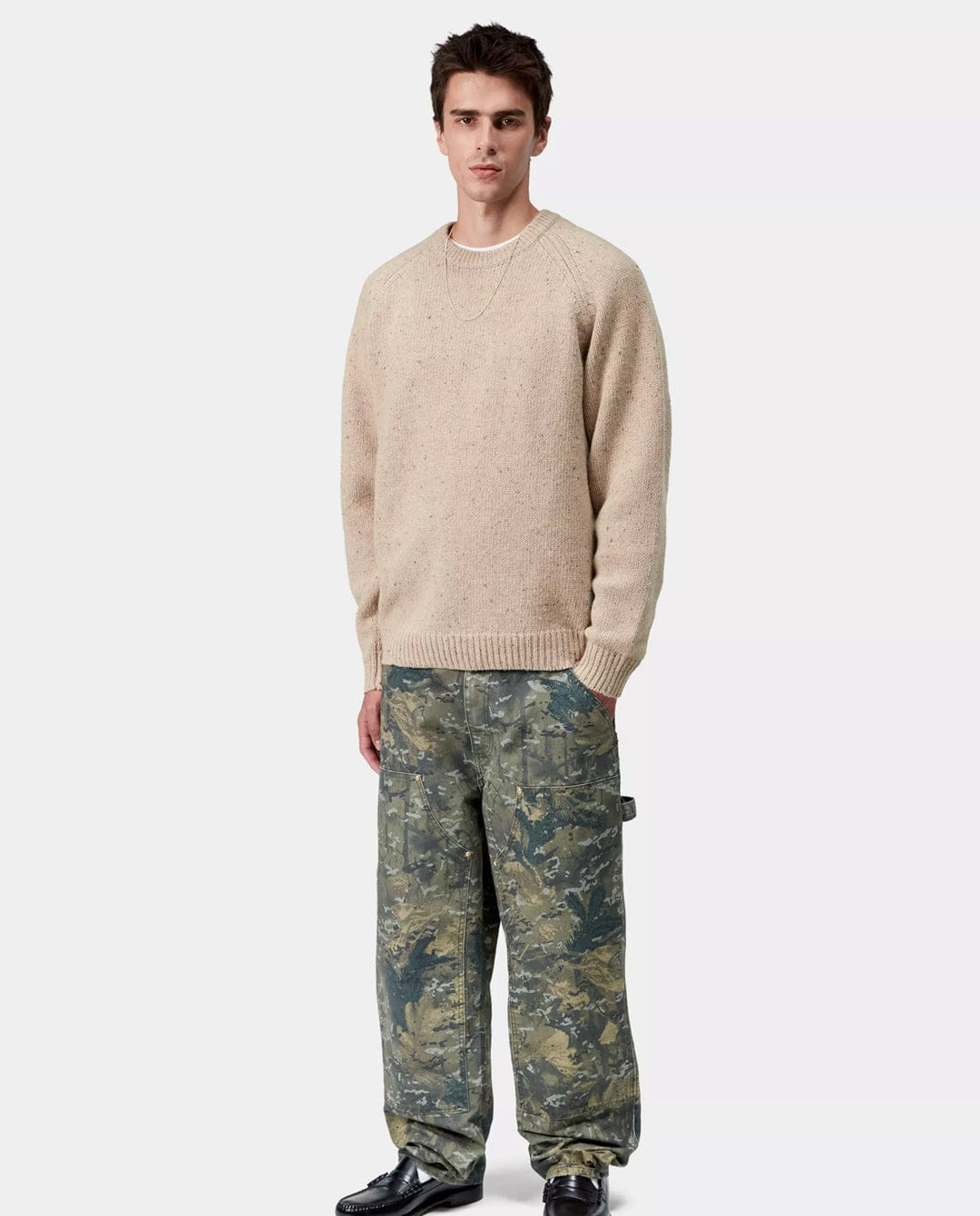 Carhartt WIP - Anglistic Sweater - Speckled Fleur De Sel