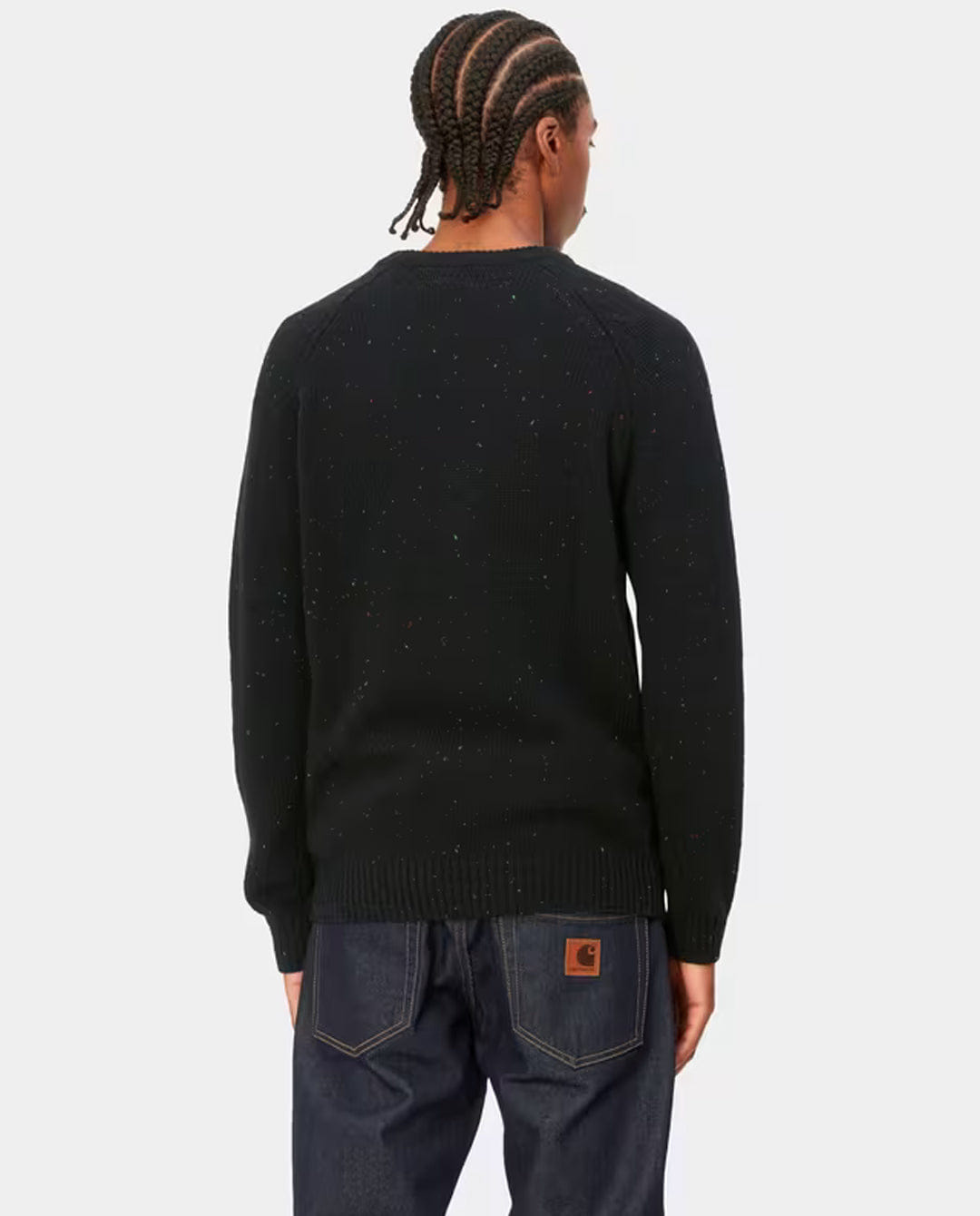 Carhartt WIP - Anglistic Sweater - Speckled Black