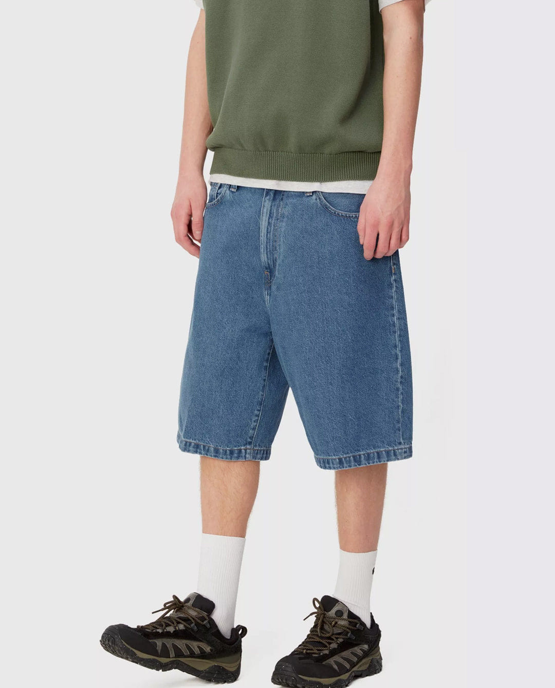 Carhartt WIP - Landon Short - Blue Heavy Stone Wash