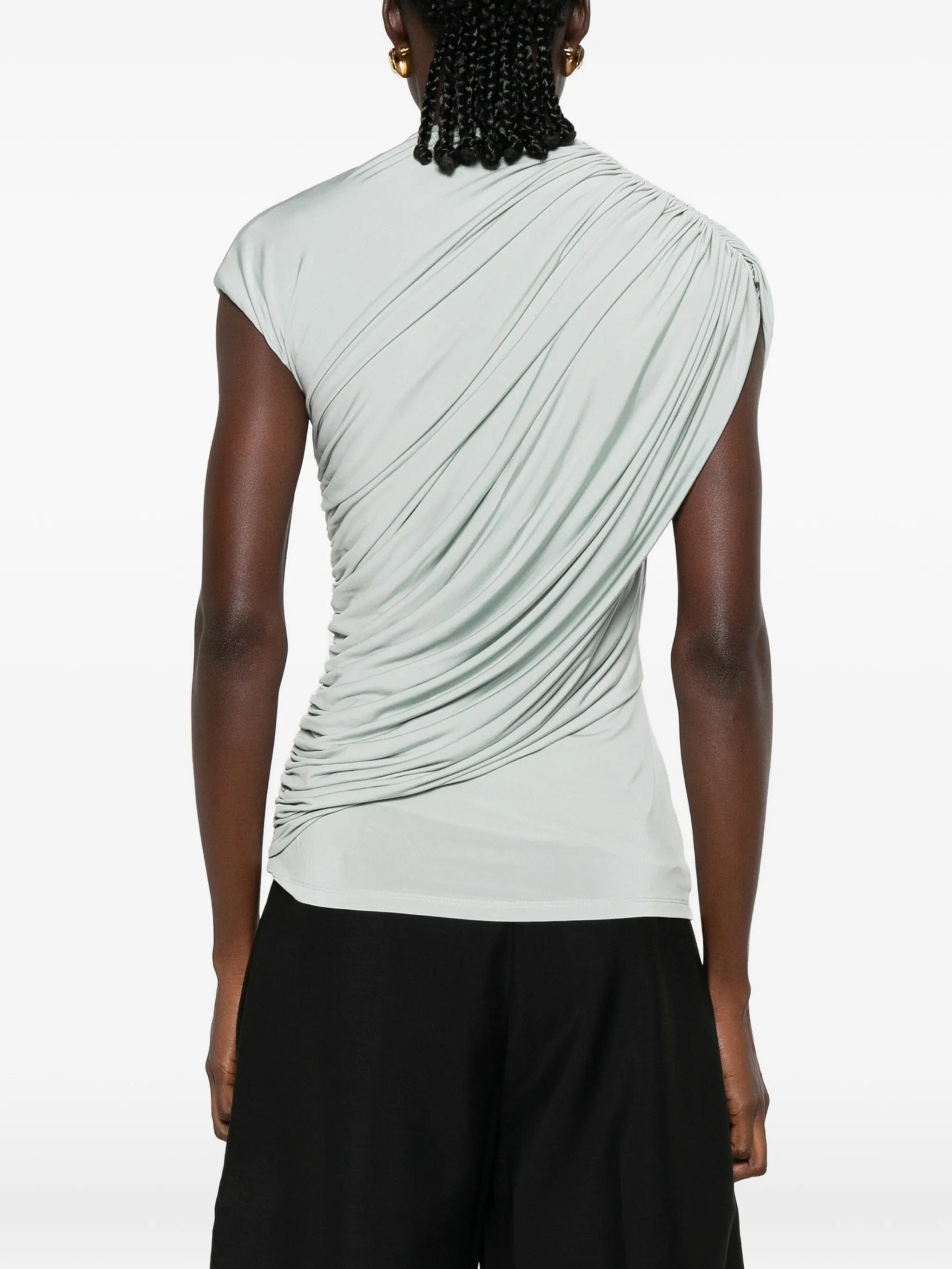 TOVE Khari draped jersey top