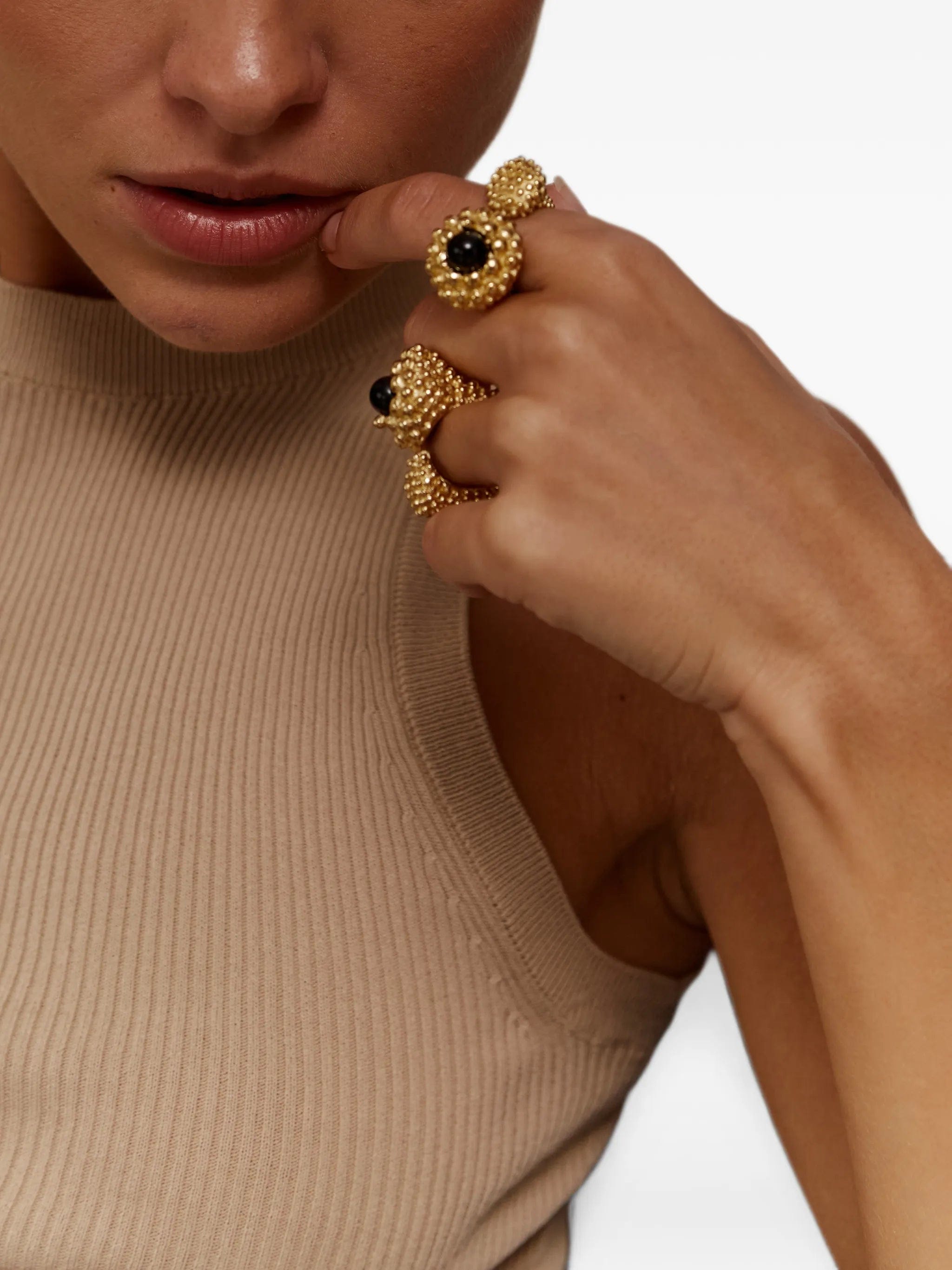 Paola Sighinolfi Karpos onyx ring