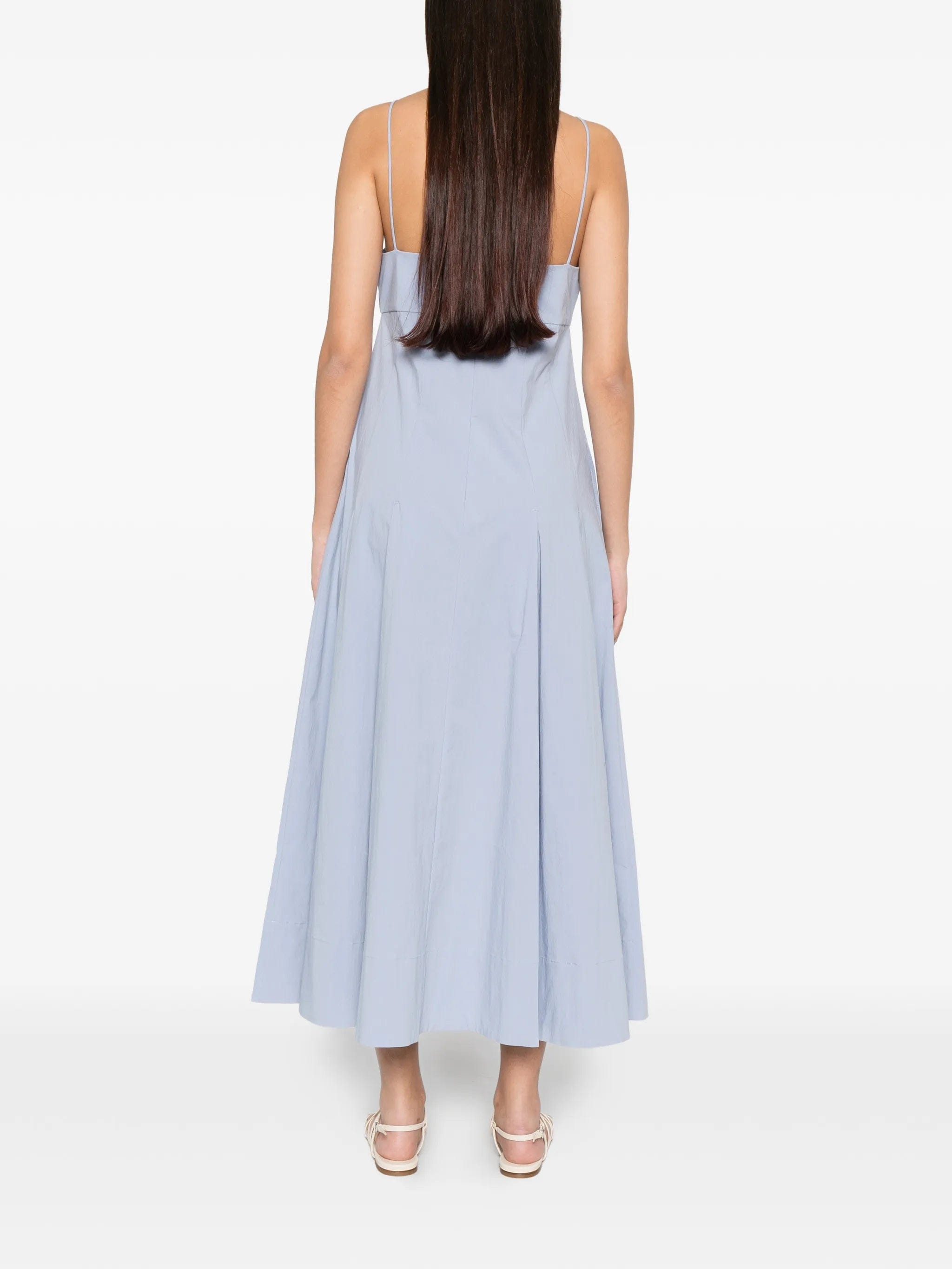 St. Agni pleated cotton dress