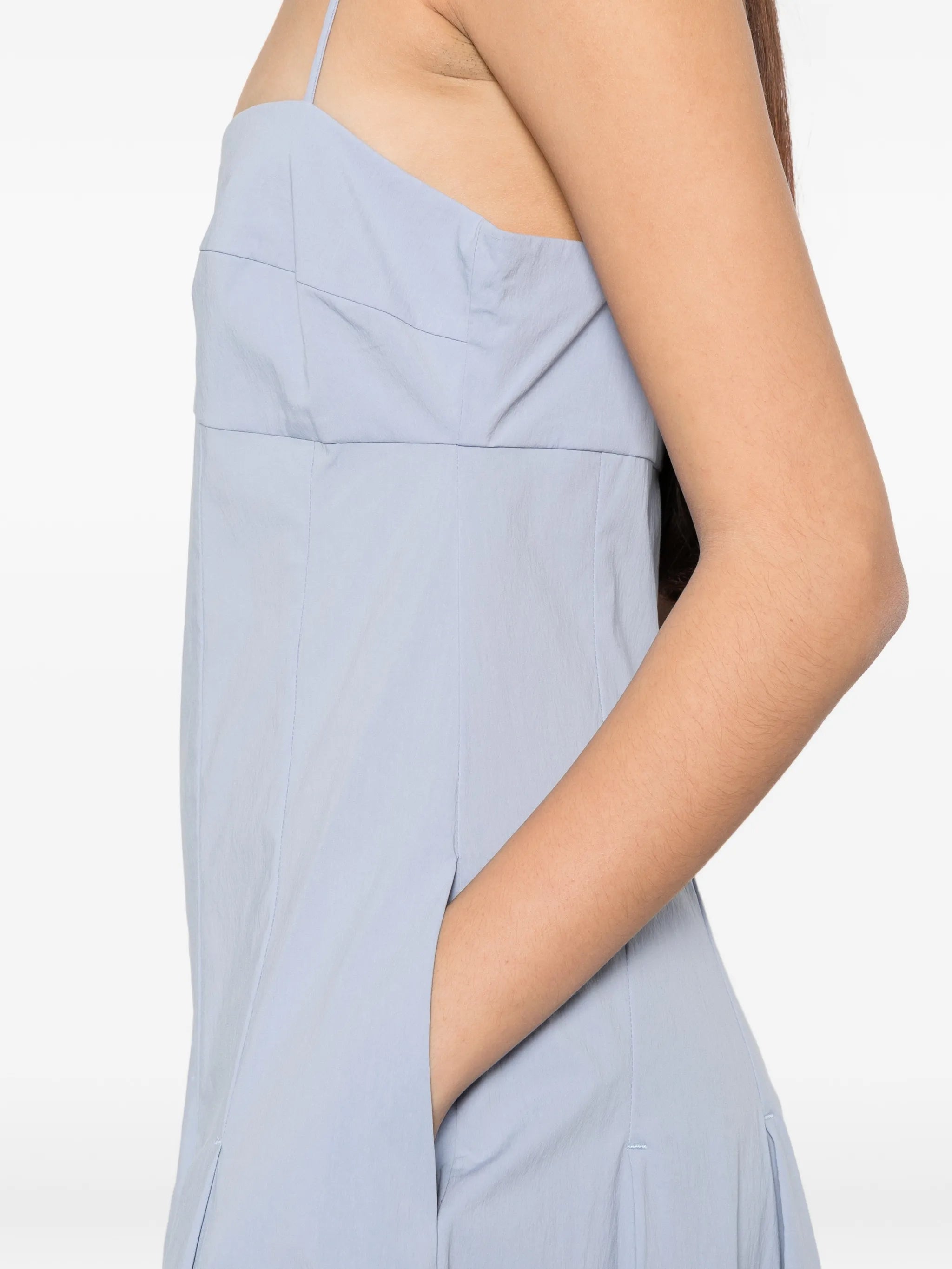 St. Agni pleated cotton dress