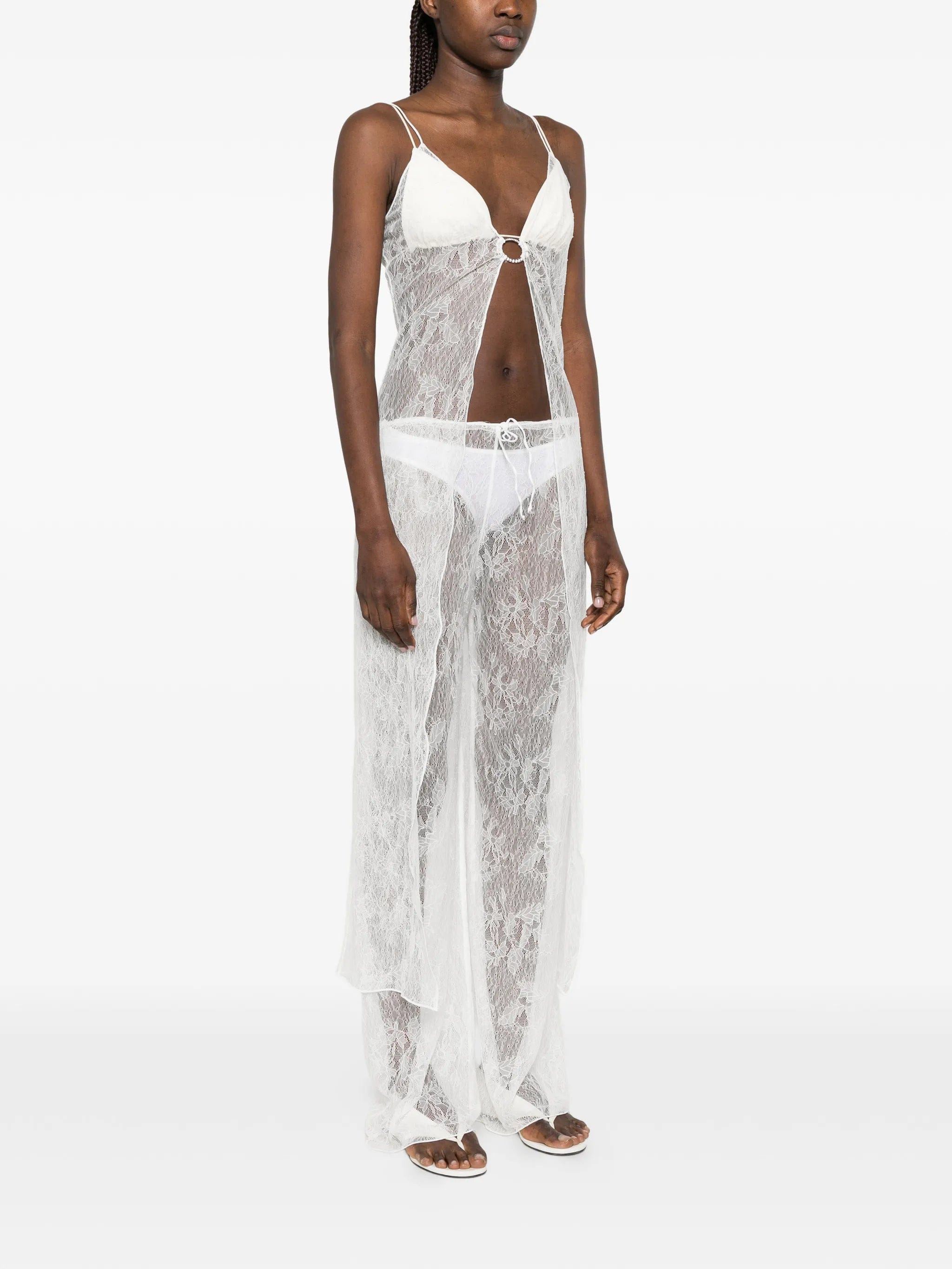 Oséree lace gem - embellished kaftan