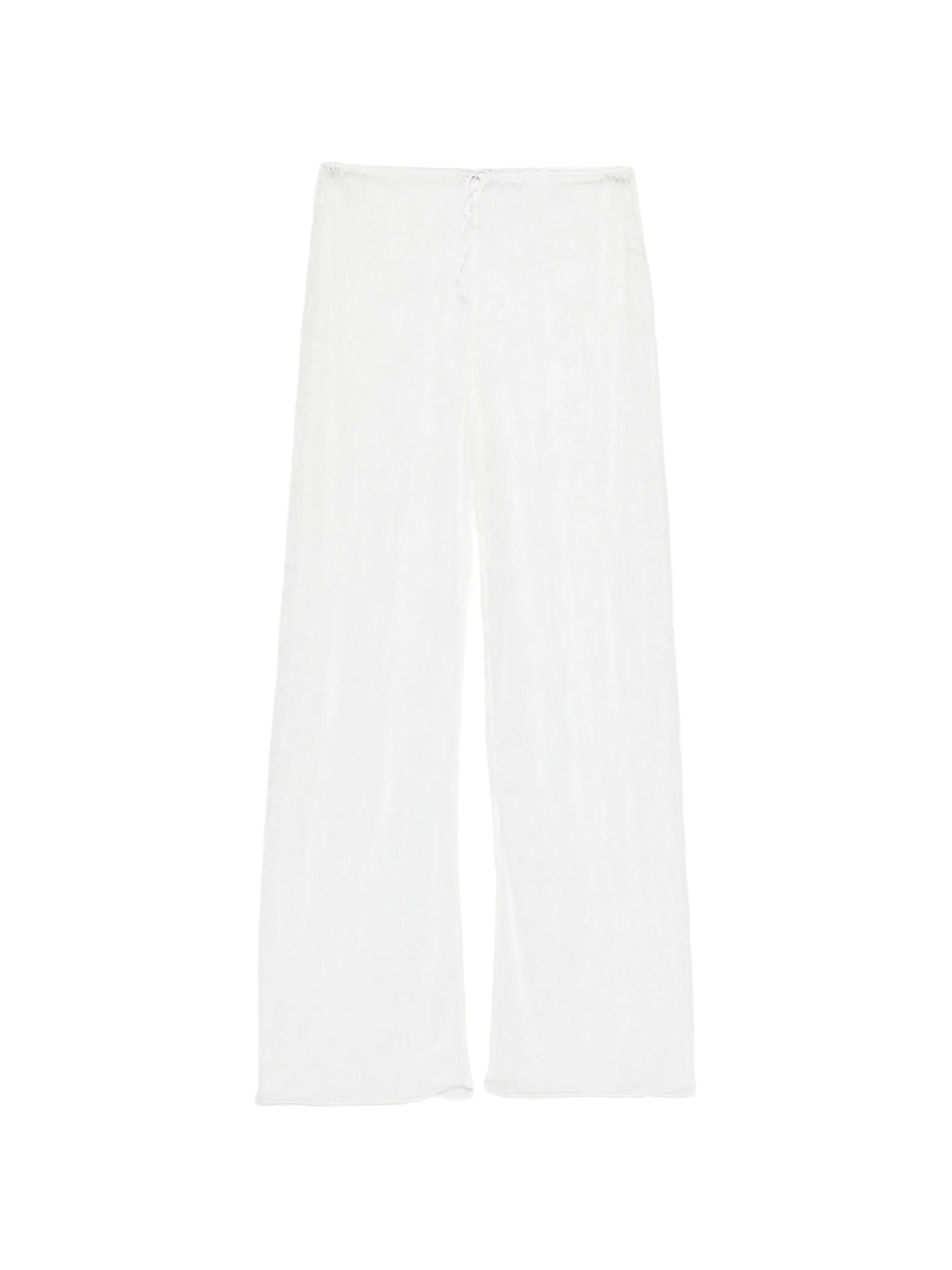 Oséree lace drawstring palazzo pants