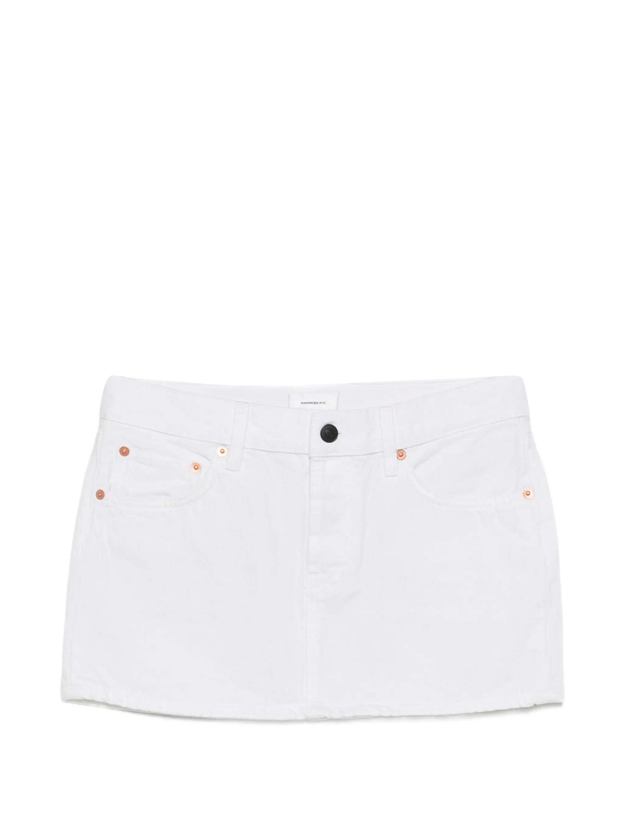 Wardrobe.nyc denim mini skirt