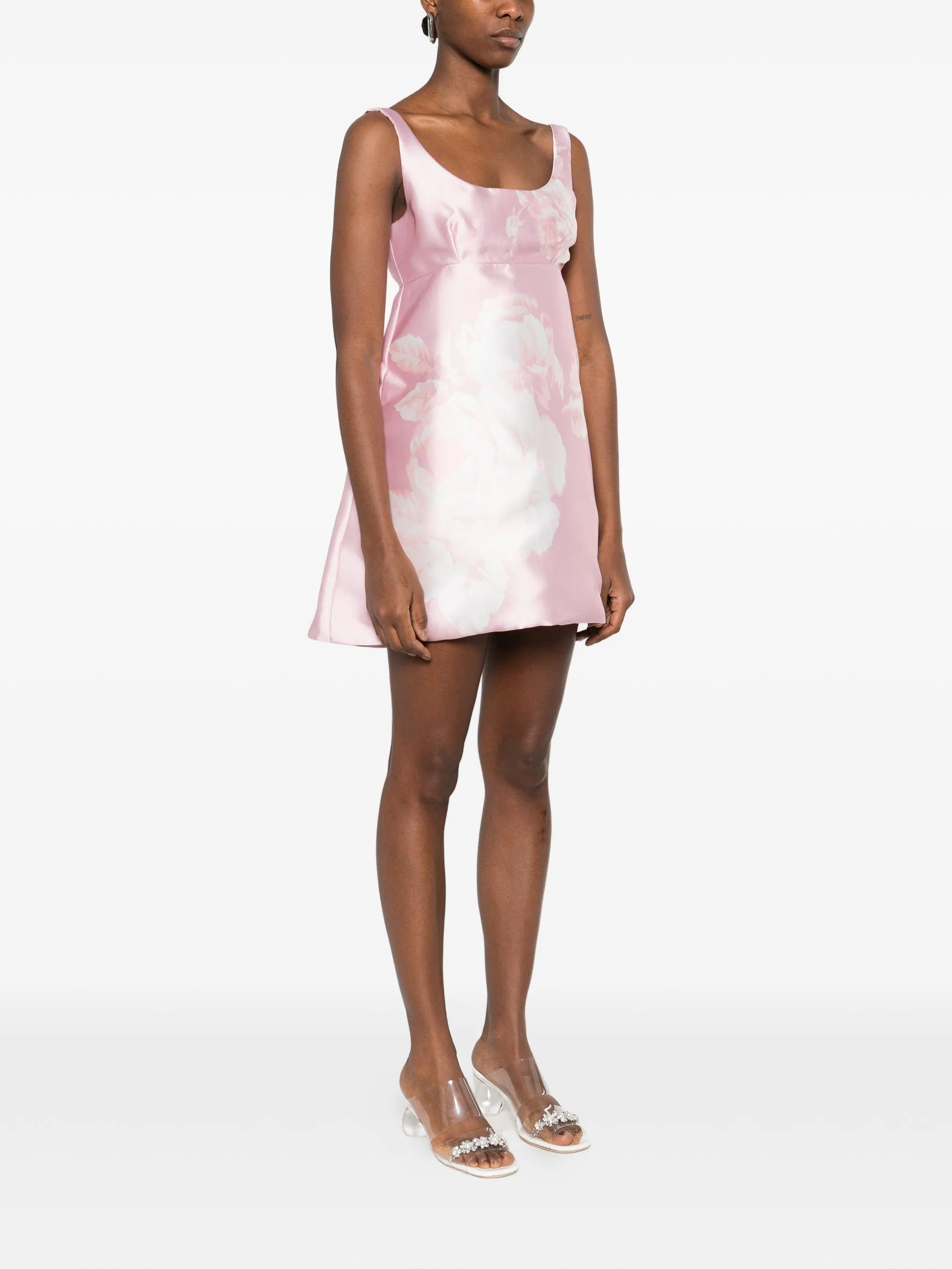 Marques'almeida printed balloon sleeve dress