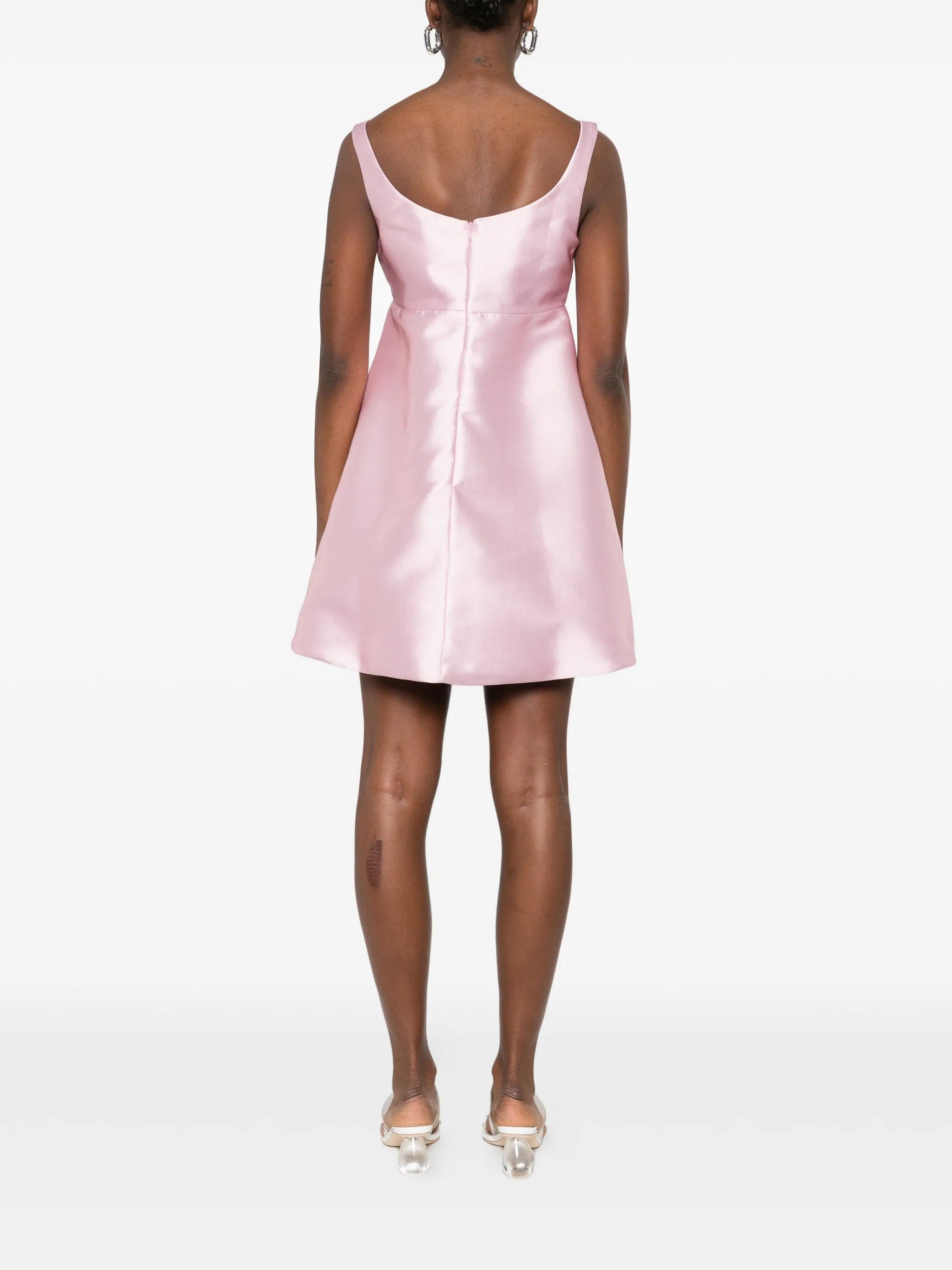 Marques'almeida printed balloon sleeve dress